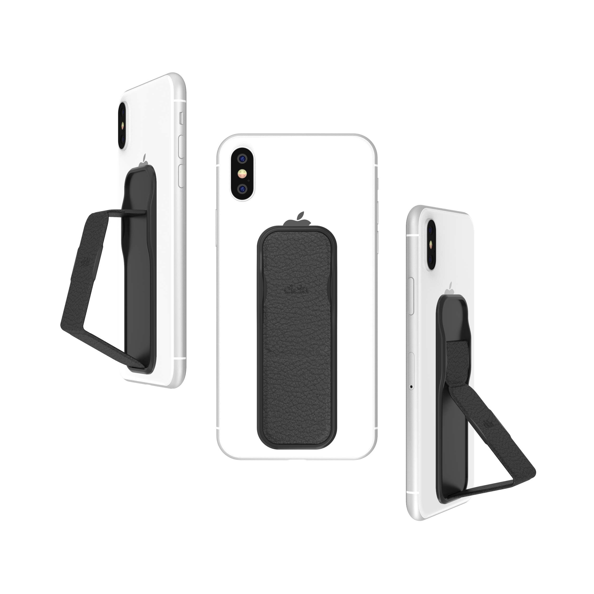 Phone Stand Multi Viewing Modes Compatible with Universal Devices Including iPhone 11/11 Pro/X/XS/XR Samsung Galaxy S8/S9/S10 and Many More - Black