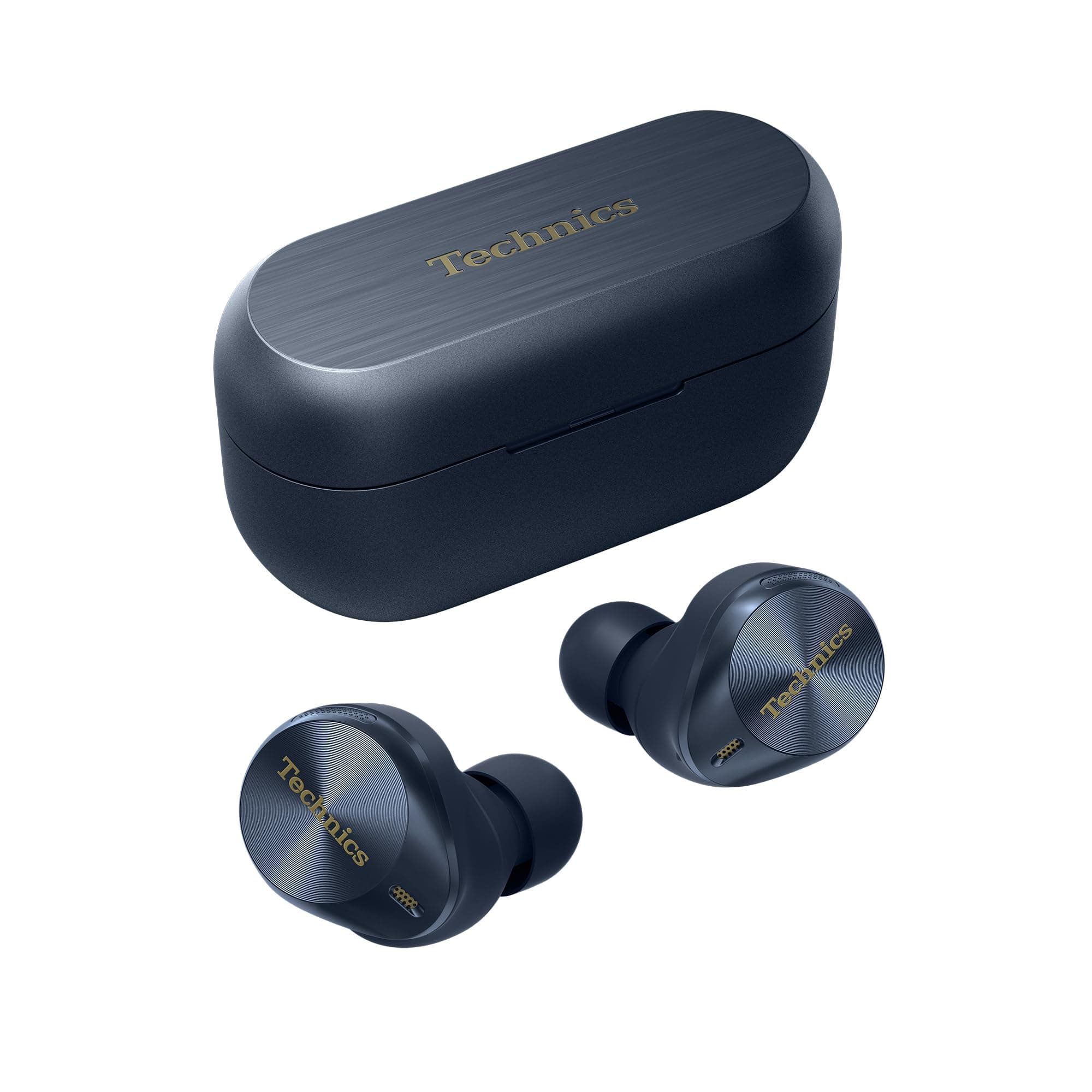 EAH-AZ80E-A Wireless Earbuds with Noise Cancelling, Bluetooth, Comfortable In-Ear Earphones with Built-in Microphone, Customisable Fit, Up to 7 Hours Playtime, Midnight Blue