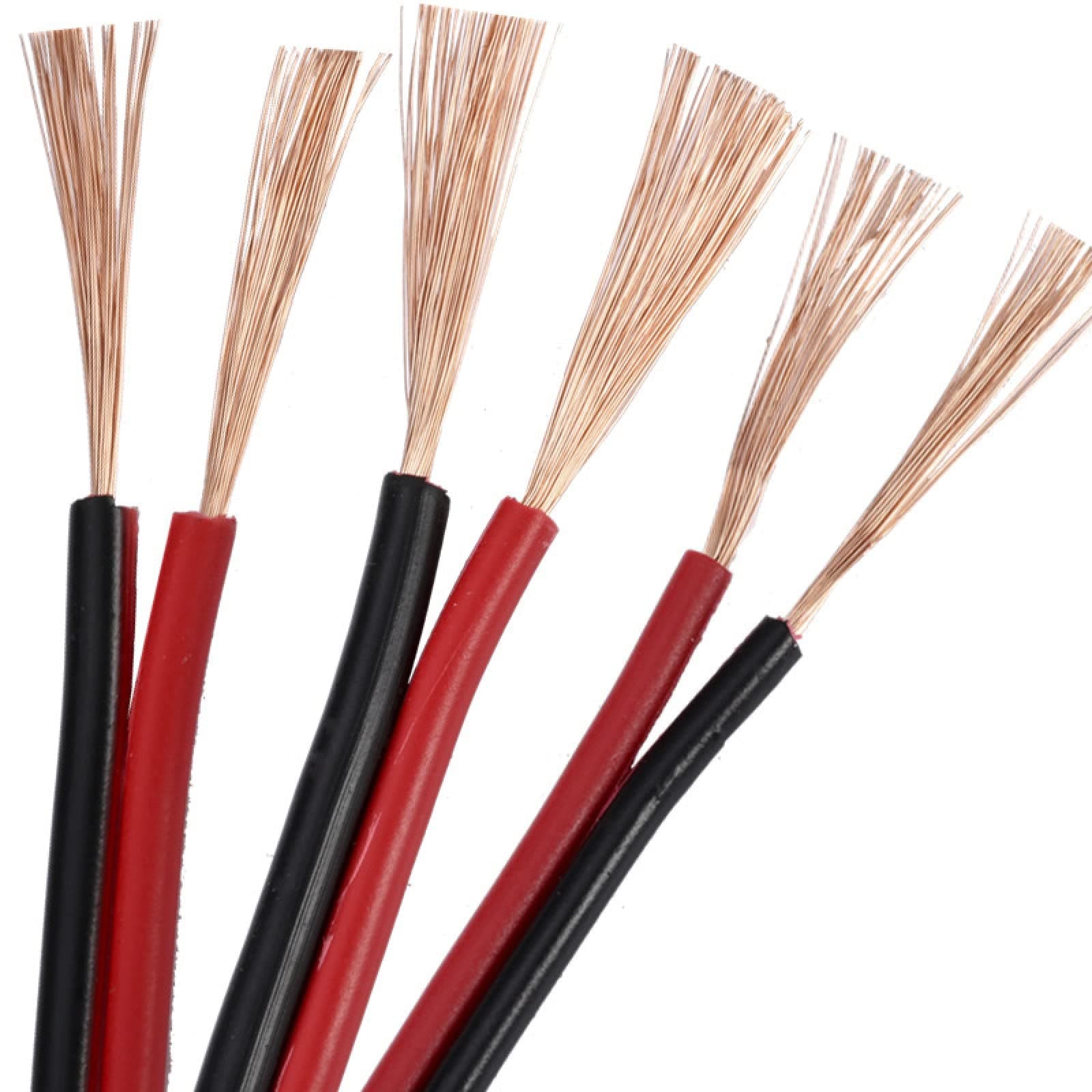 Parallel Wires,1M 2 core 0.3mm-4.0mm LED Strip Cable Red Black Wire