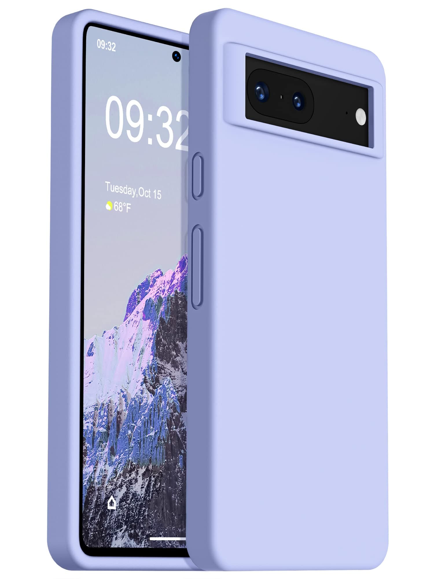 OTOFLY Designed for Pixel 7 Case, Silicone Shockproof Slim Thin Phone Case for Google Pixel 7 6.3 inch (Light Purple)