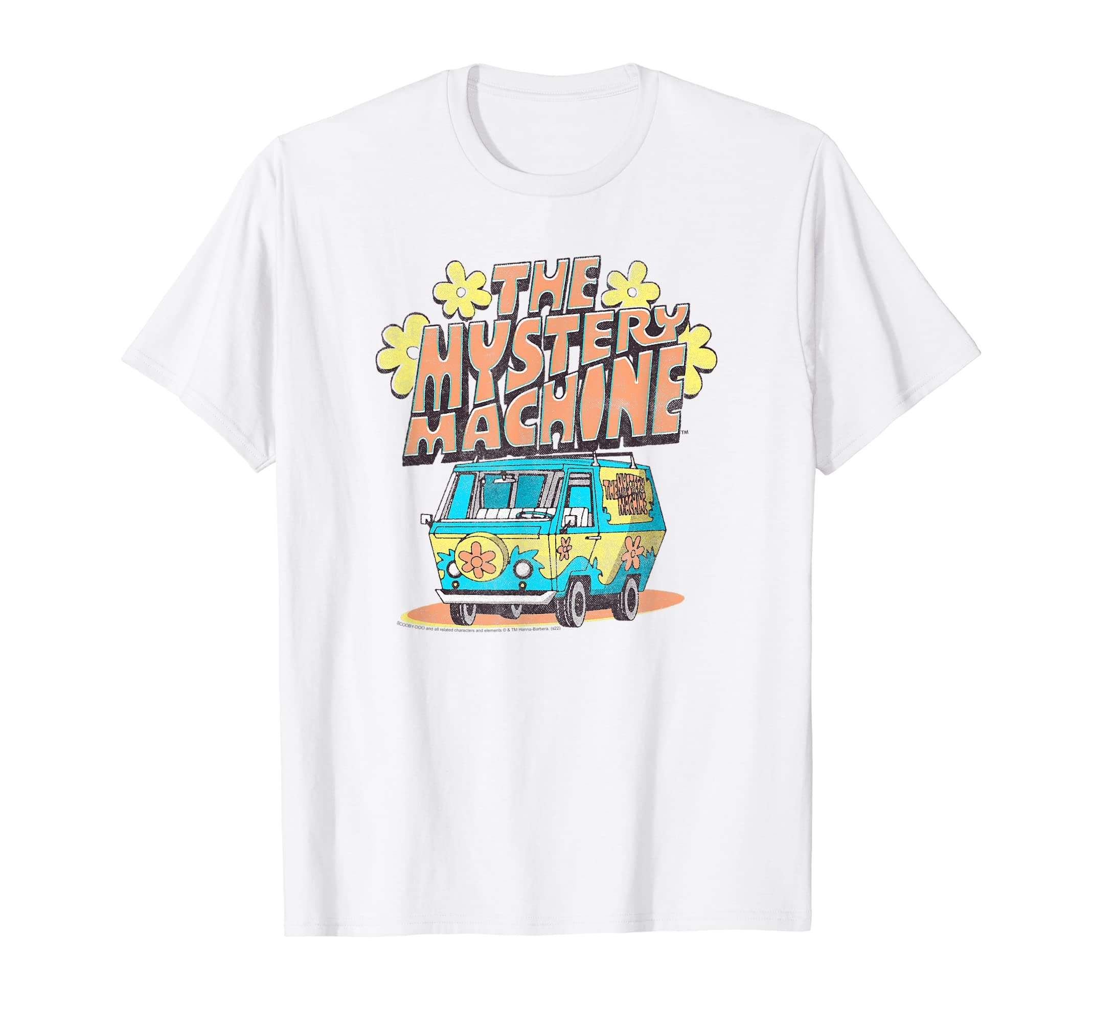 Scooby-Doo!Scooby-Doo Mystery Machine Centered Front View Text Logo T-ShirtOEKO-TEX STANDARD 100