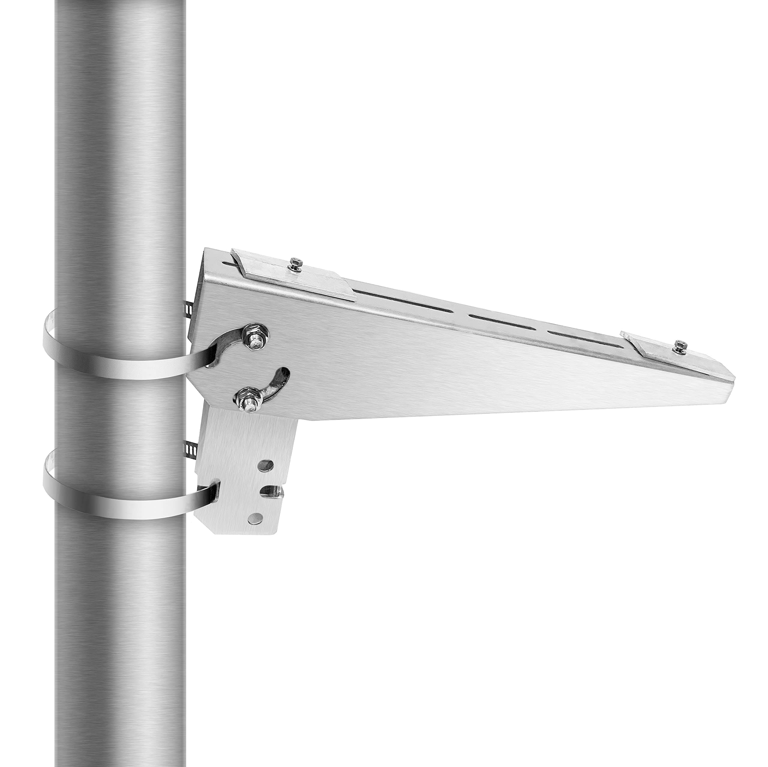 Newpowa Mounting Bracket Pole/Wall Single Arm Single Panel Up to 35W Angle 0°-90°