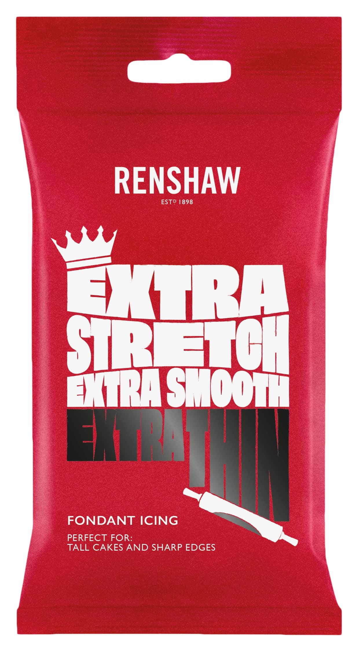 Renshaw Ready to Roll Extra Sugar Paste - Black - 2.2 lbs (1 kg)
