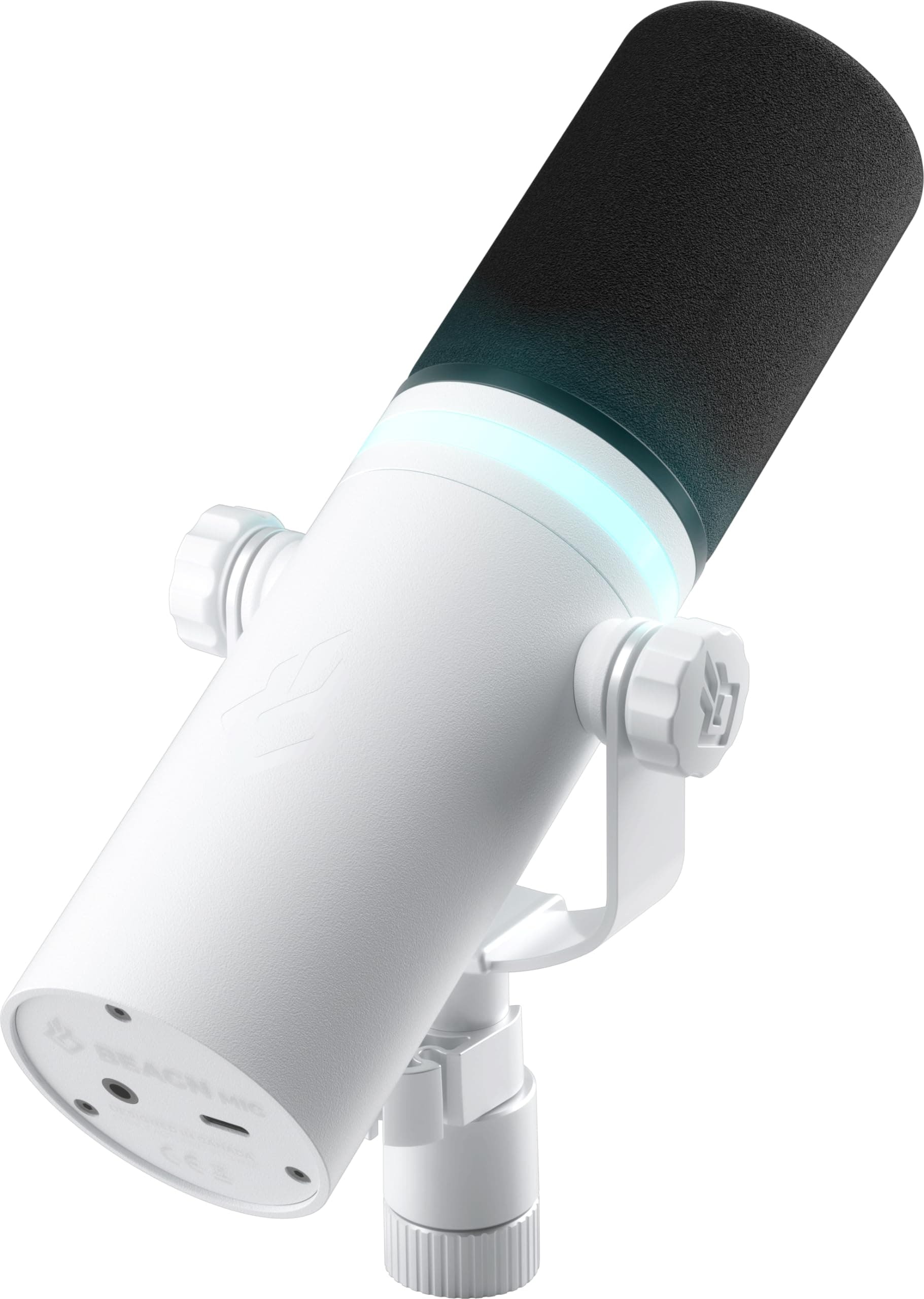 BEACN Dynamic USB Microphone for PC | Podcast and Streaming Microphone for Computer | White Gaming Mic for Streaming and Twitch | White Dynamic Microphone for Podcast (Light)