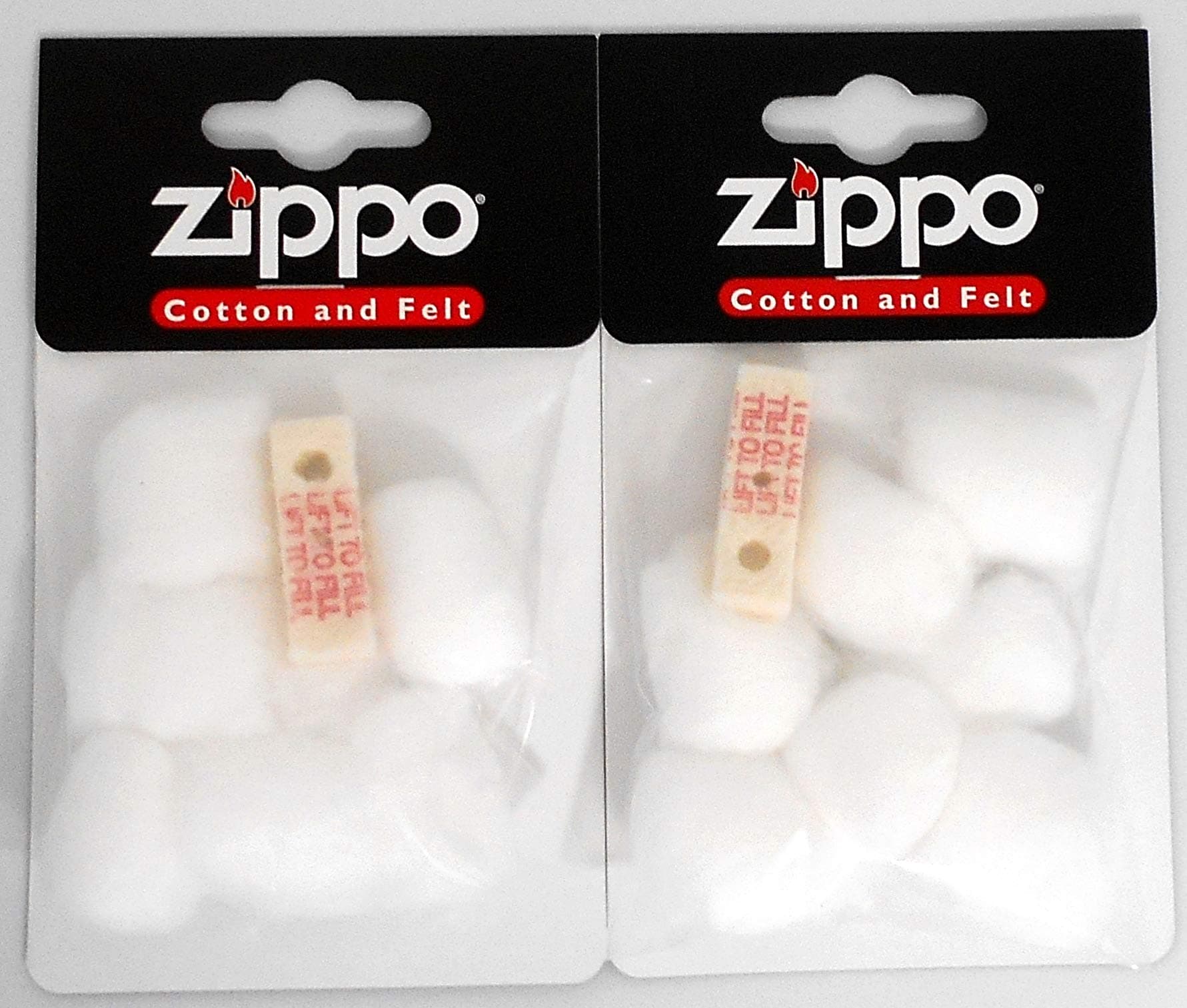 Zippo Oil Lighter Dedicated Cotton, 2 Pack