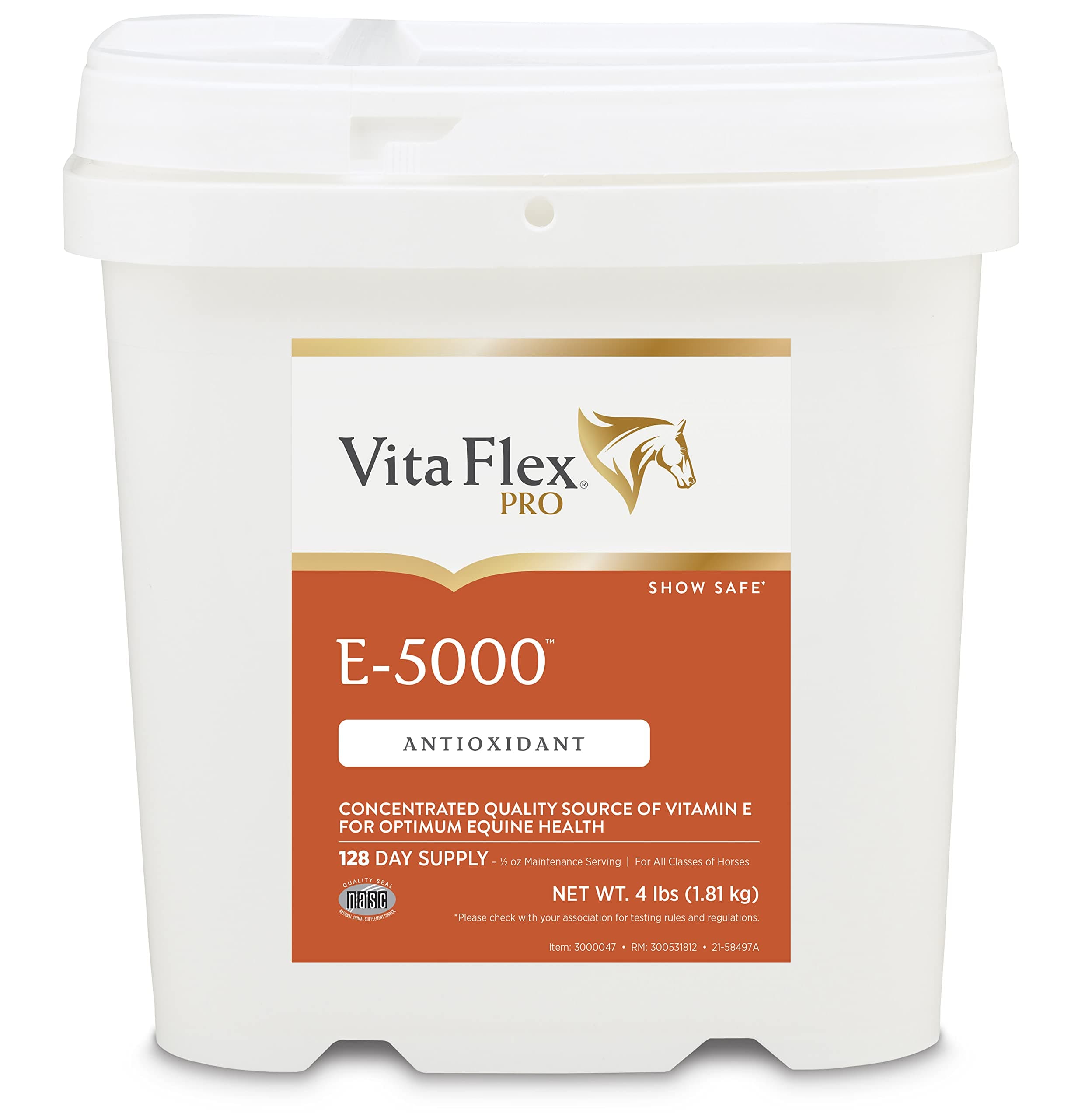 Vita Flex Pro E-5000 Premium Quality Horse Vitamin E, 4 lbs., 128-Day Supply