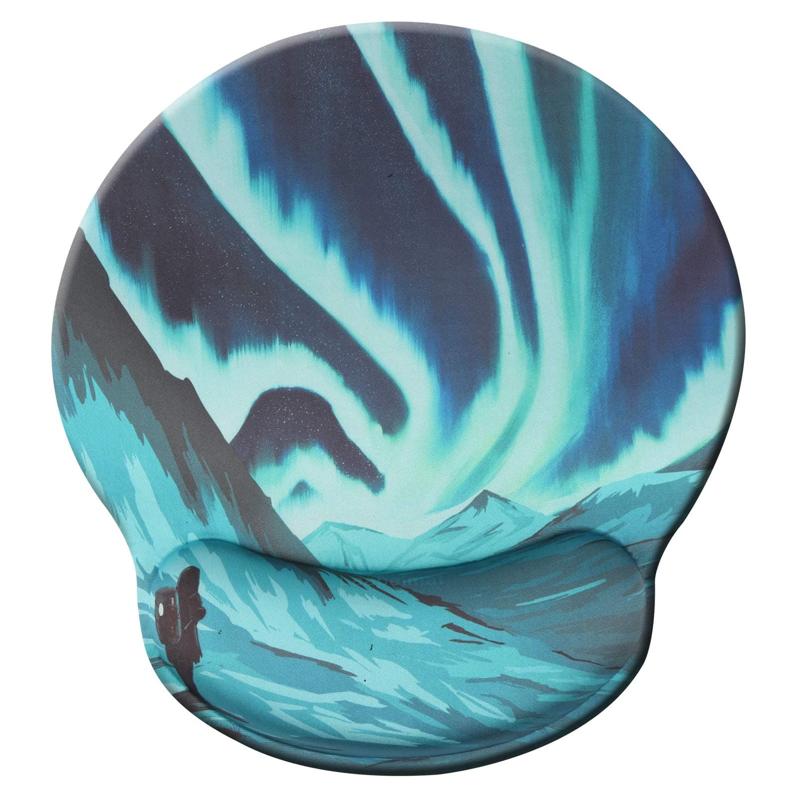 Ergonomic Mouse Pad Wrist Rest Pad with Wrist Support Memory Gel Non-Sliding Rubber Base for Computer and Office-10x9 xuanfeng