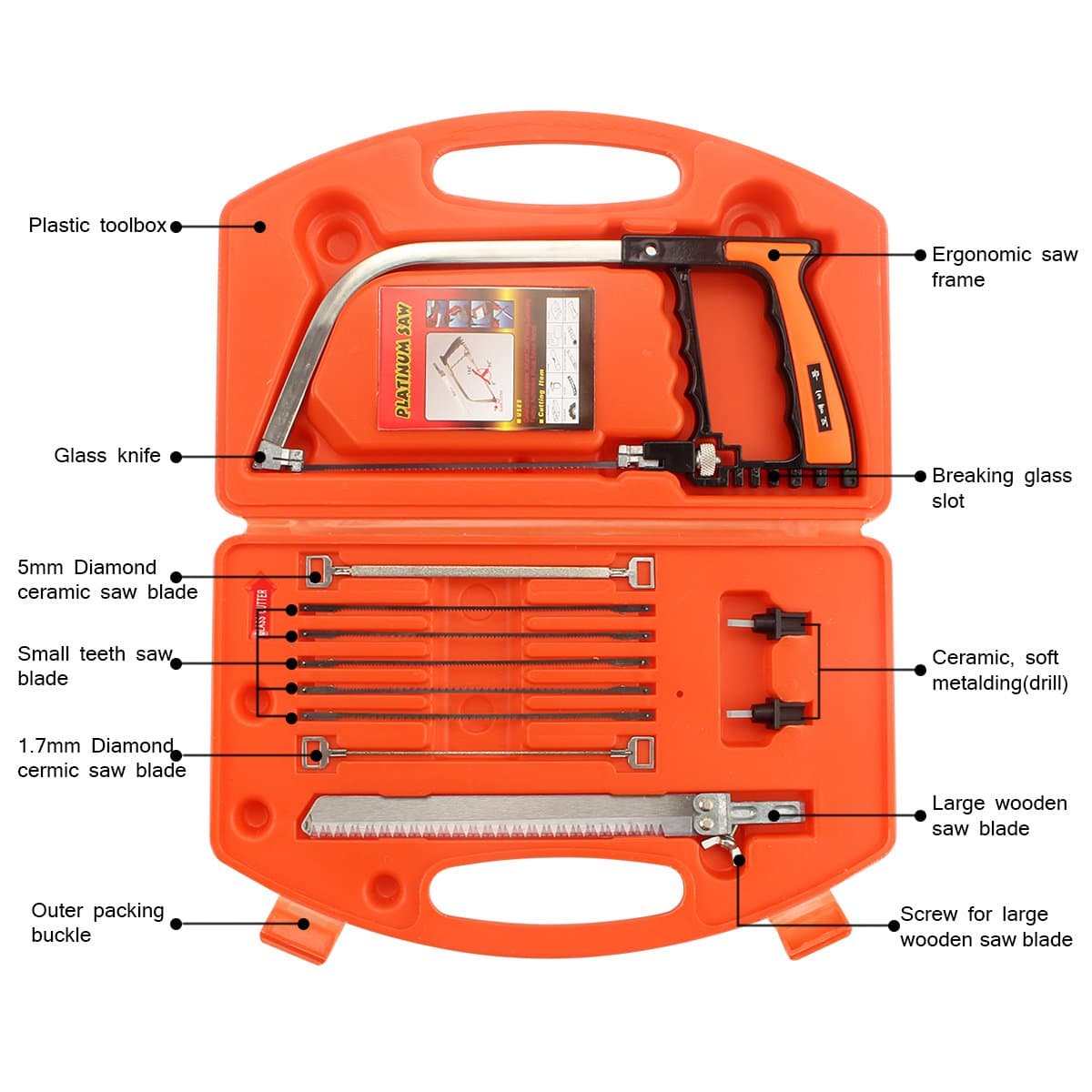 Handsaws Set, 12pcs/set Magic Handsaw set, Template Tools Multifunction DIY Bow Saw