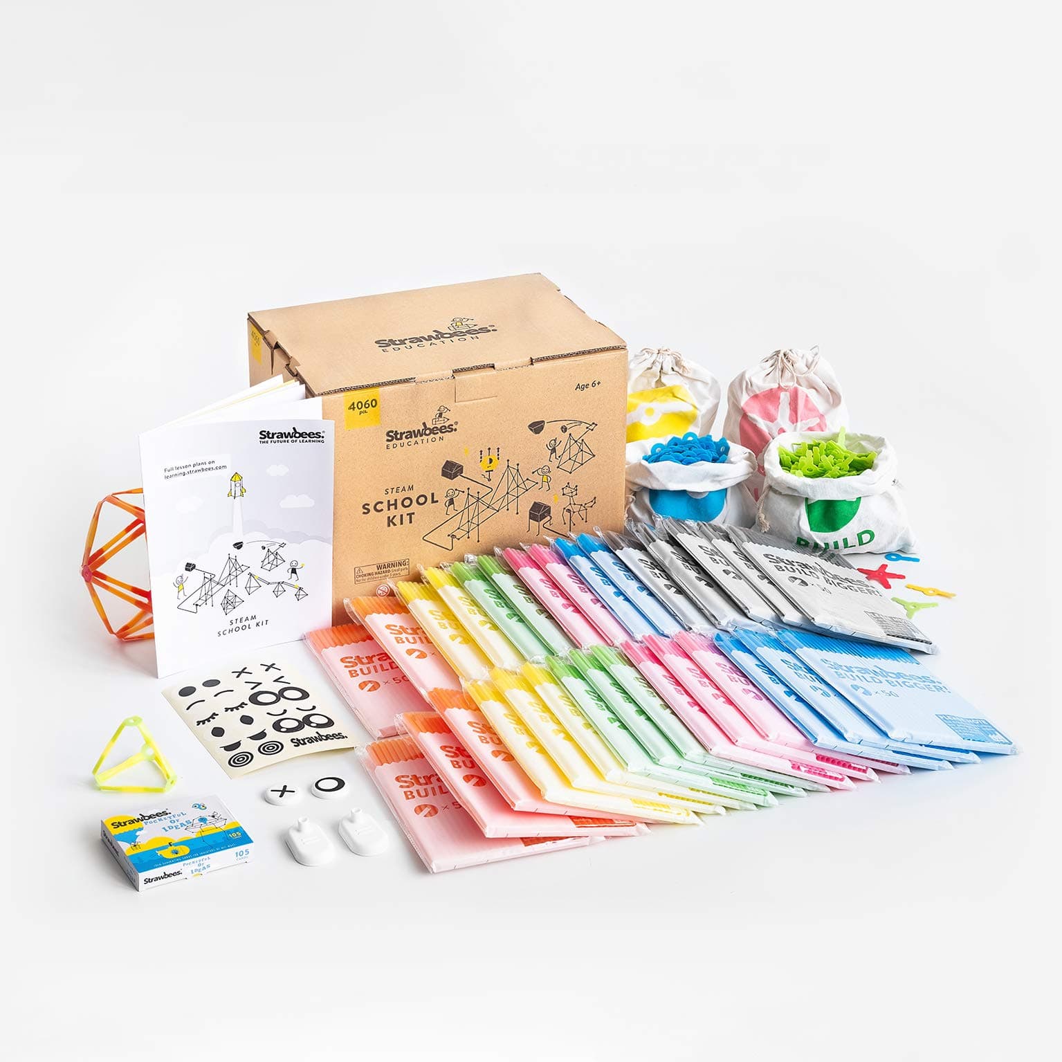 STEM School Kit Classroom Building Set, 4060 Pieces