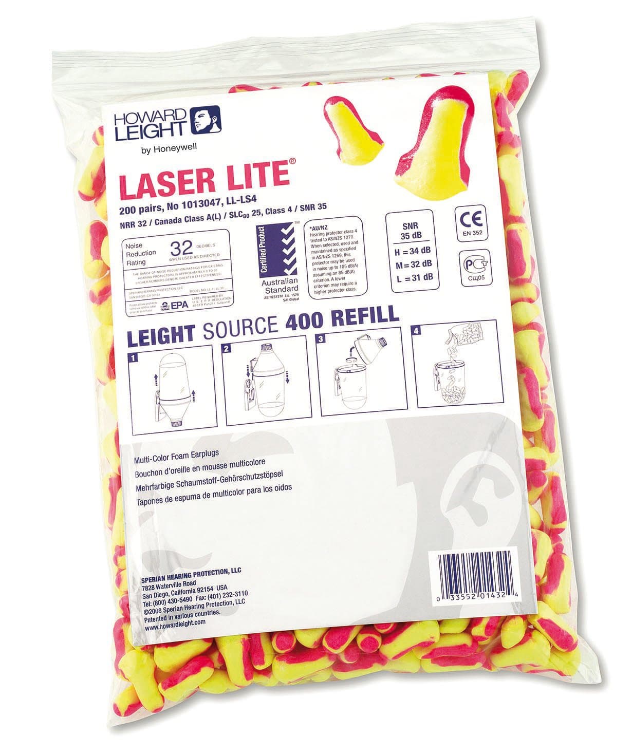 Laser Lite Single Use Earplugs