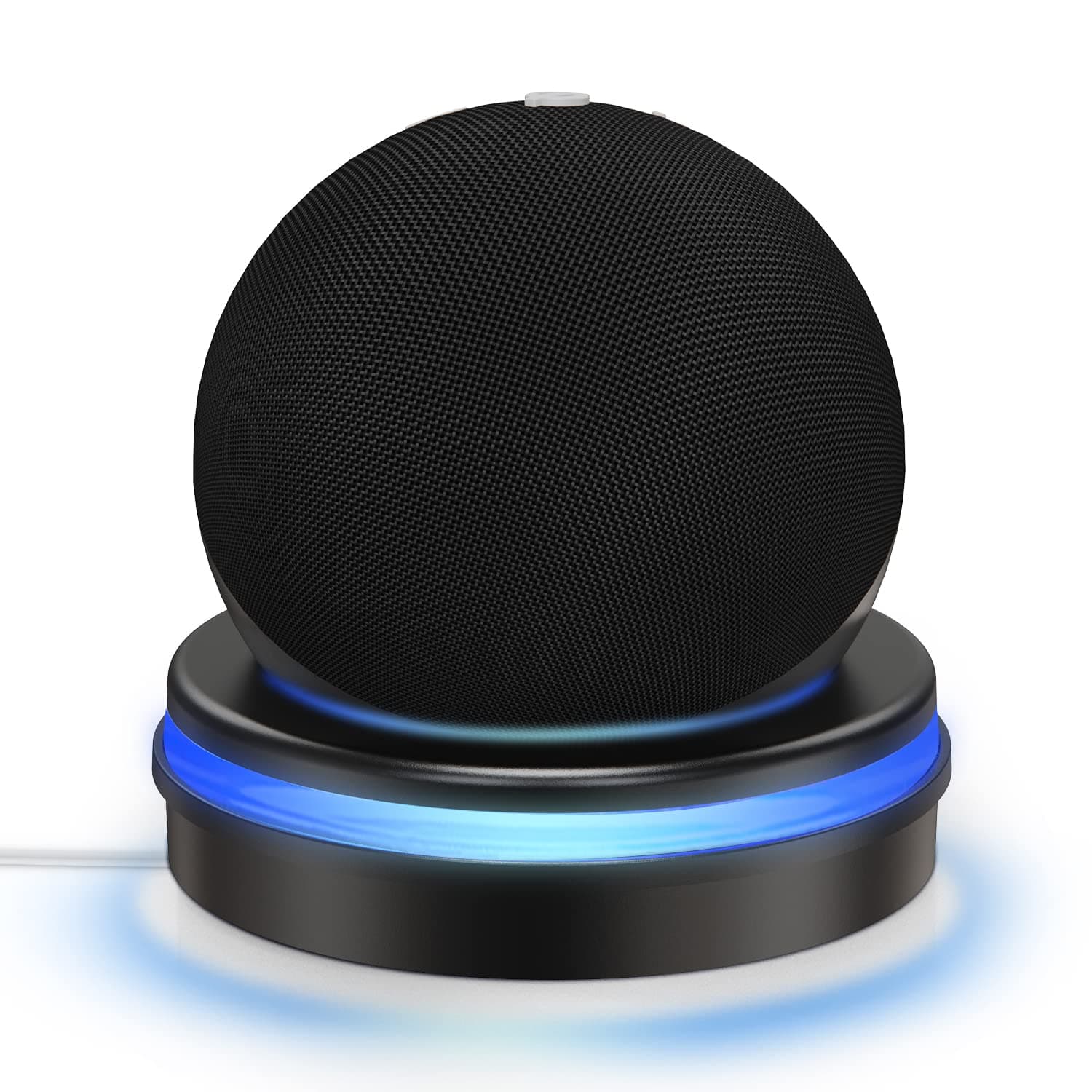 Dot 4th Generation Stand, Echo Dot Table Holder, Light Guide Mount Bracket, Built-in Cable Management Dot Accessories, Space-Saving Dot 4th Gen Desktop Stand, Table Stand Holder for Echo Dot 4th Gen