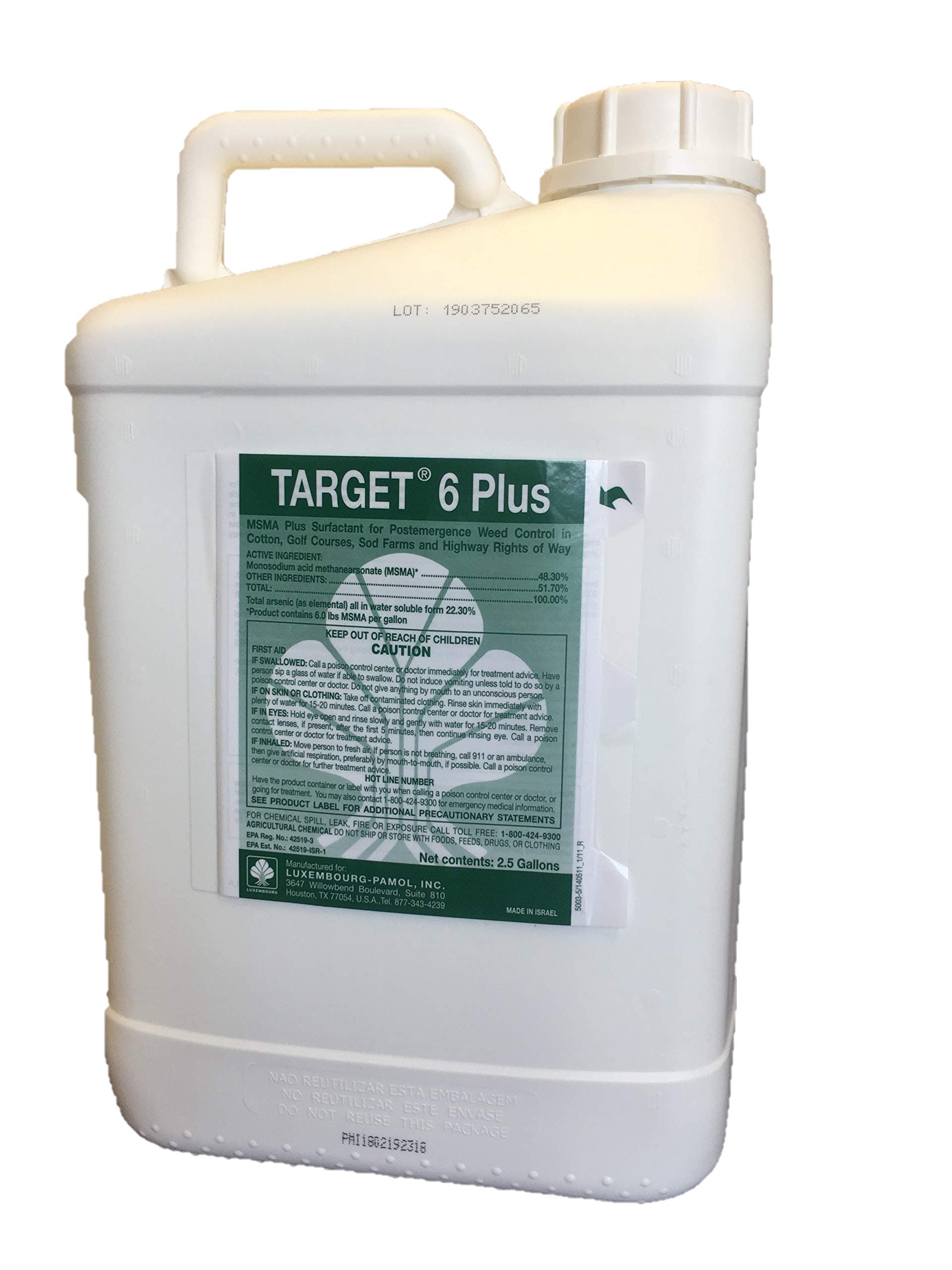 Target 6 Plus (MSMA 48.2%) Turf Herbicide - (2.5 Gallon jugs)