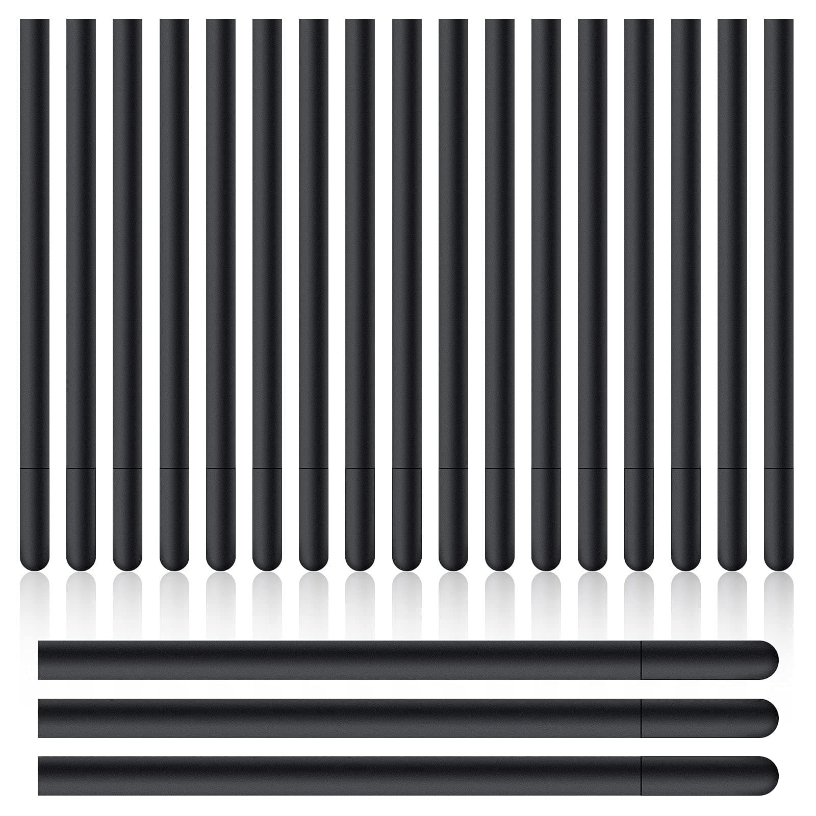 TOODOO 20 Pieces Replacement Standard Pen Nibs Black Replacement Refill Pen Nibs Standard Nibs Drawing Pen Compatible with Wacom Bamboo Intuos CTL471 CTL671 CTL672 CTH480