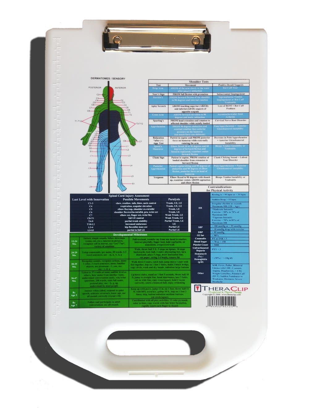 TheraClip PT/OT Storage Clipboard