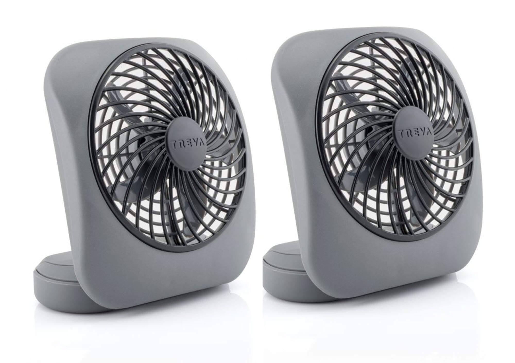 O2COOL5 Inch fan, Grey, 2 Units