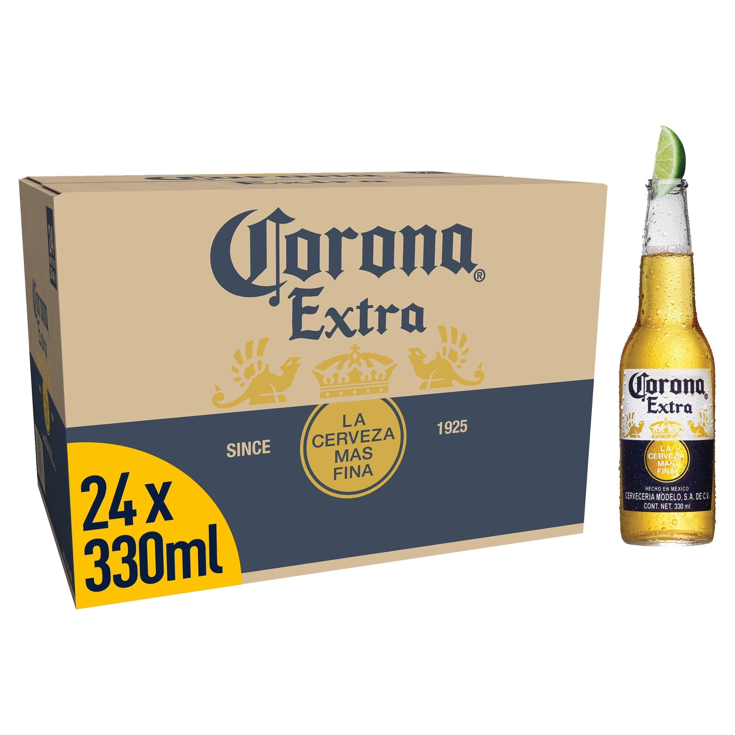 Corona Extra Lager Beer Bottle, 24 x 330 ml