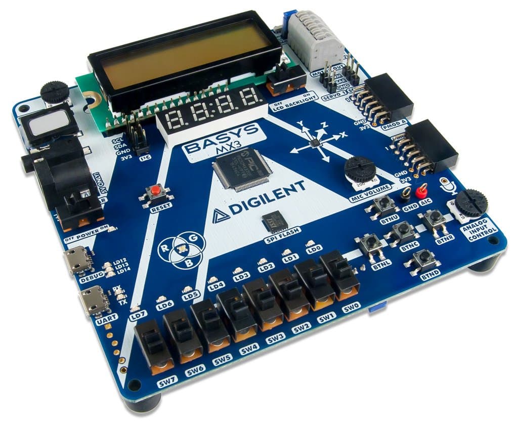 Digilent Basys MX3: PIC32 Trainer Board for Embedded Systems Courses