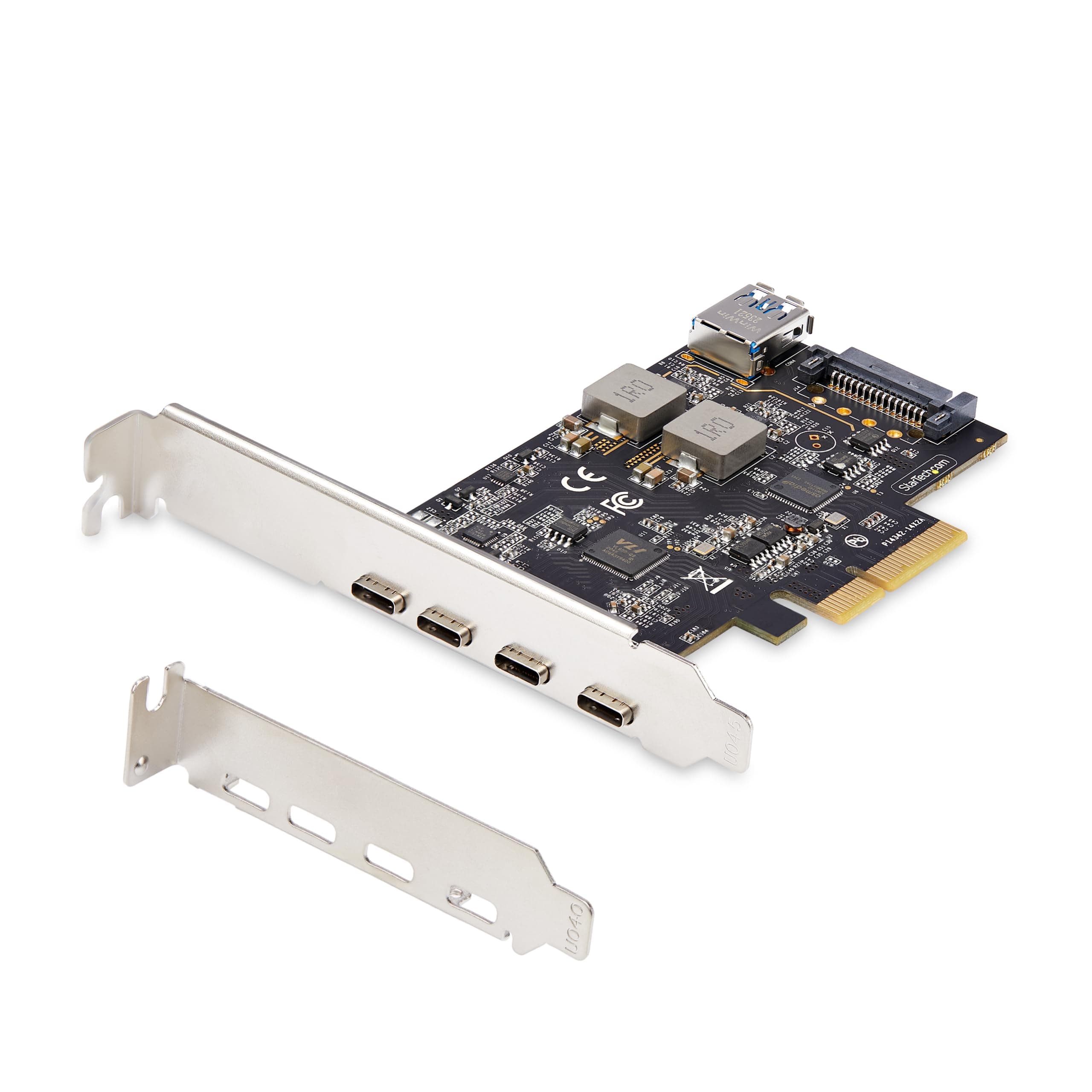 StarTech.com 5-Port USB PCIe Card, USB 3.2 10Gbps, PCI Express Card with 4X USB-C Ports, 1x USB-A Internal Port