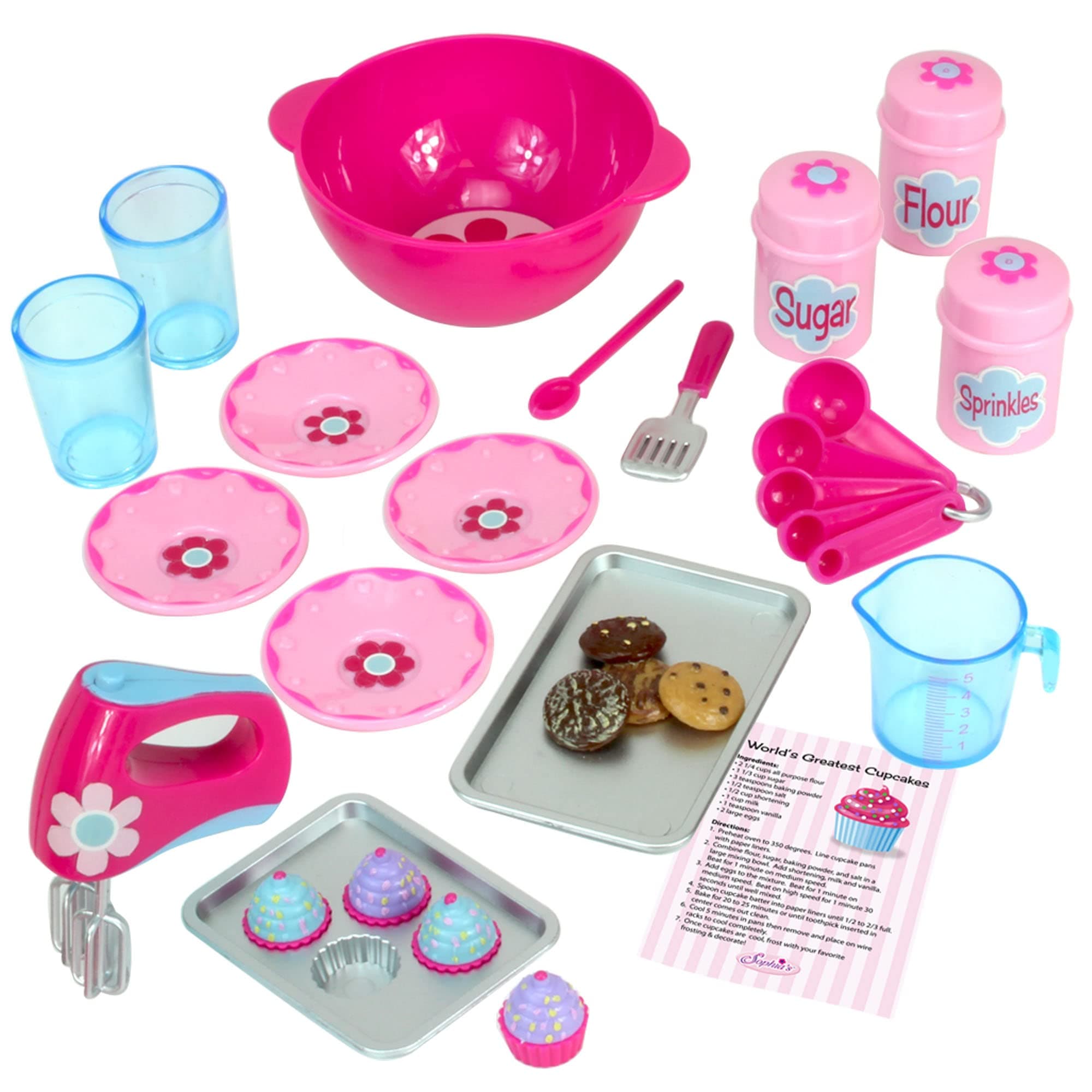 Sophia's 18" Doll 26 pc. Baking Set with Measuring Utensils, Baking Sheets, Realistic Desserts