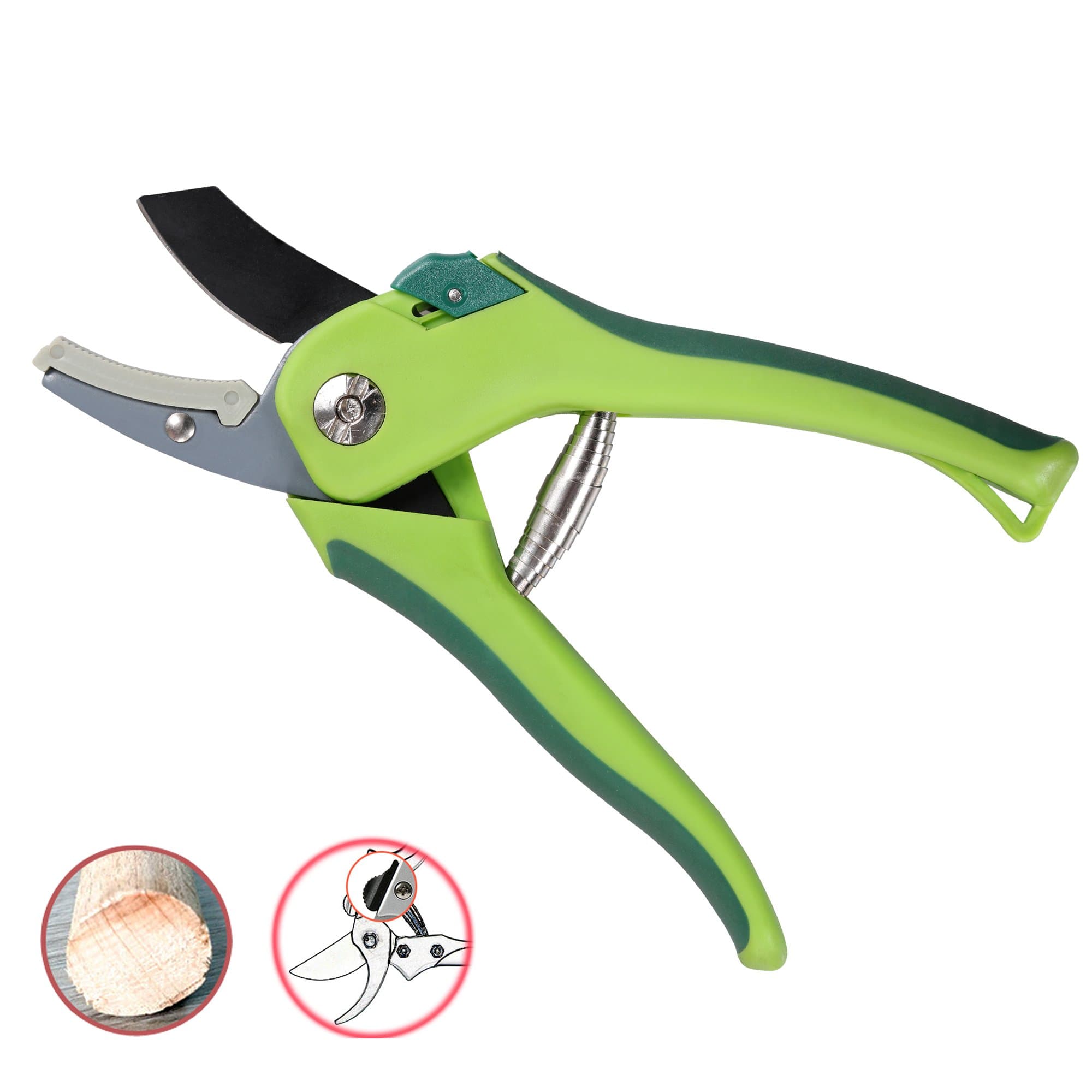 JTHM Razor Sharp Bypass Pruning Shears and Flower Cutter, Comfortable Slip Labor Saving - Bypass Professional Gardening Scissors Tool