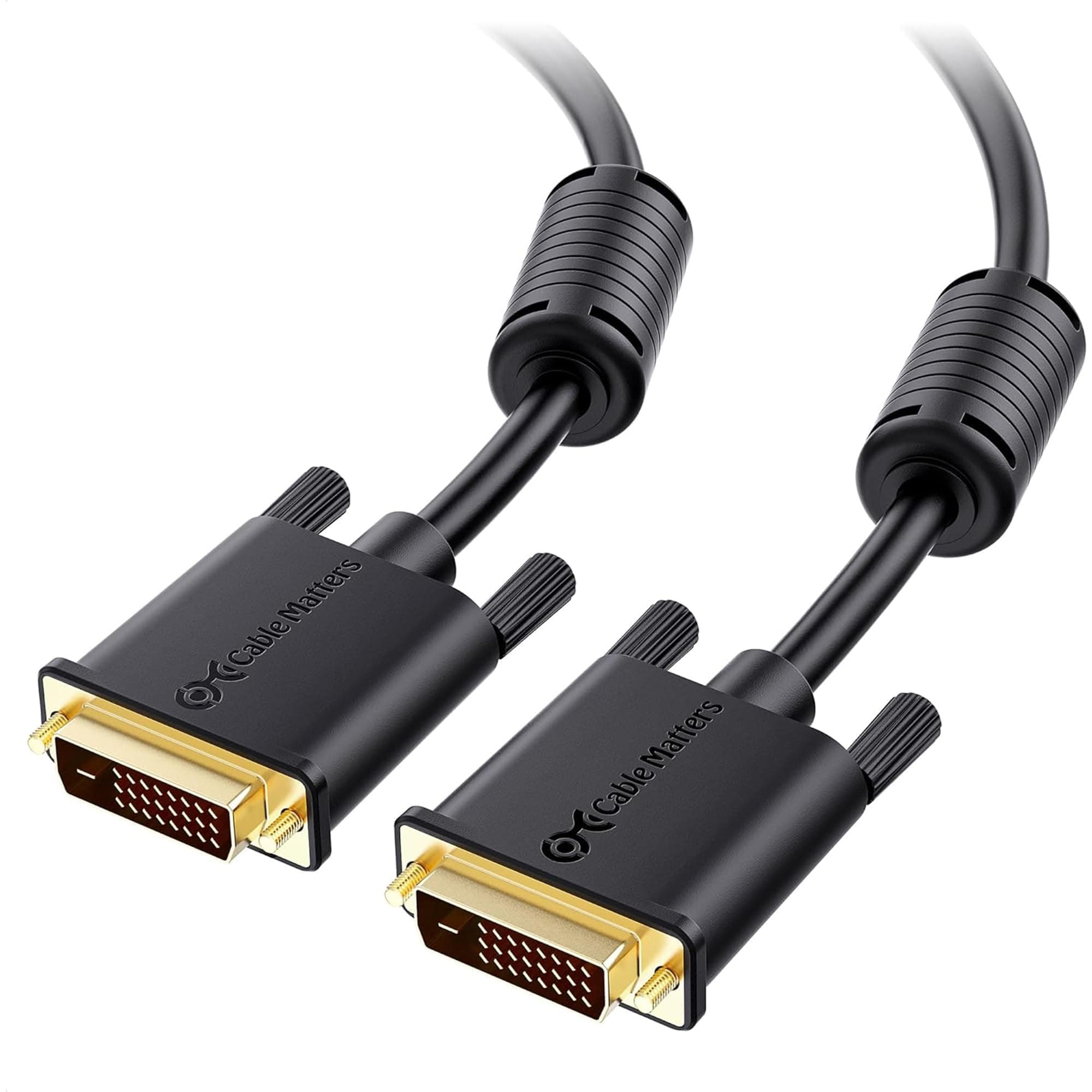 Cable Matters DVI Cable with Ferrites - 10ft, DVI Dual Link Cable