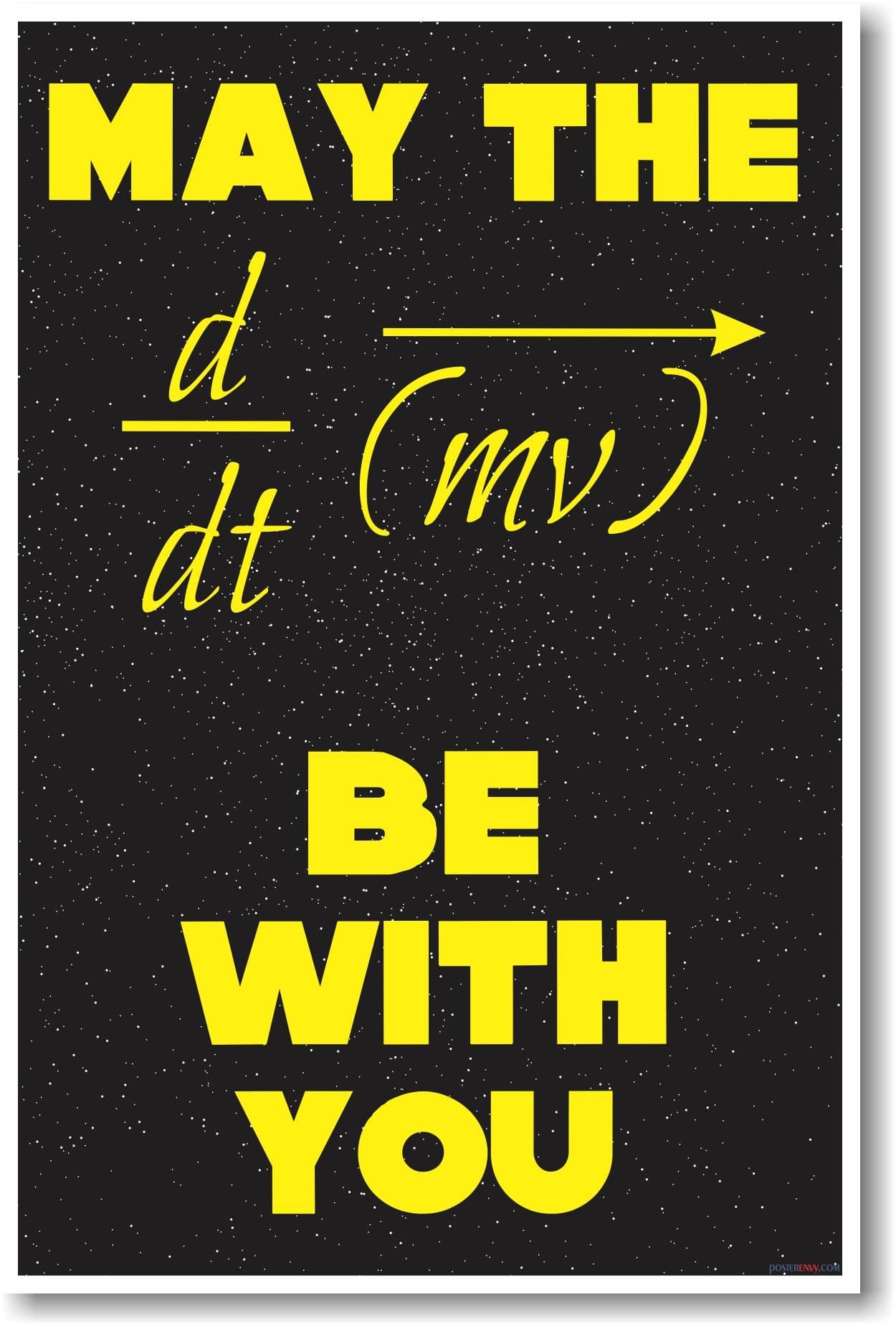 May The Force Be With You - NEW Classroom Science Physics Poster