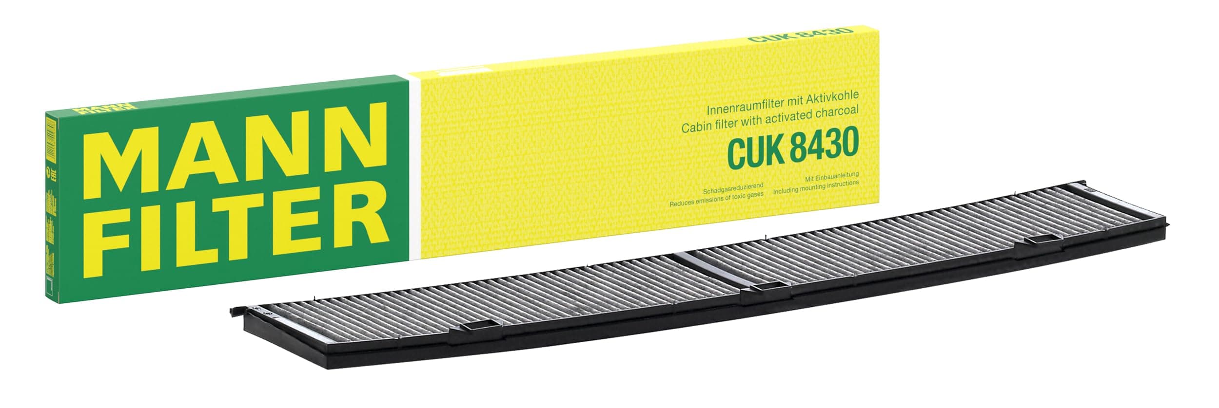 Mann-Filter CUK 8430 Cabin Filter With Activated Charcoal for select BMW models