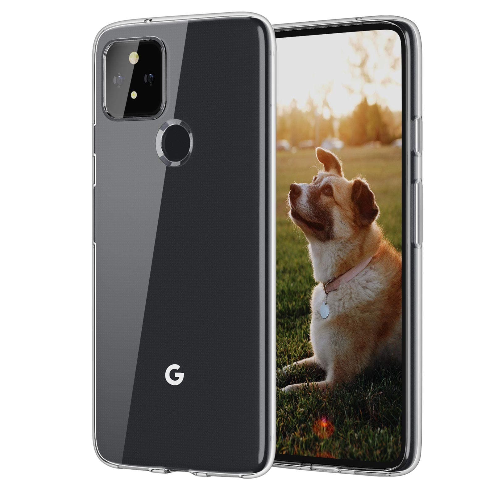 for Google Pixel 5 Clear case,Slim Thin Soft Skin Silicone Flexible TPU Rubber Gel Lightweight Anti-Scratch Shockproof Protective Cases Cover for Google Pixel 5,Crystal Clear