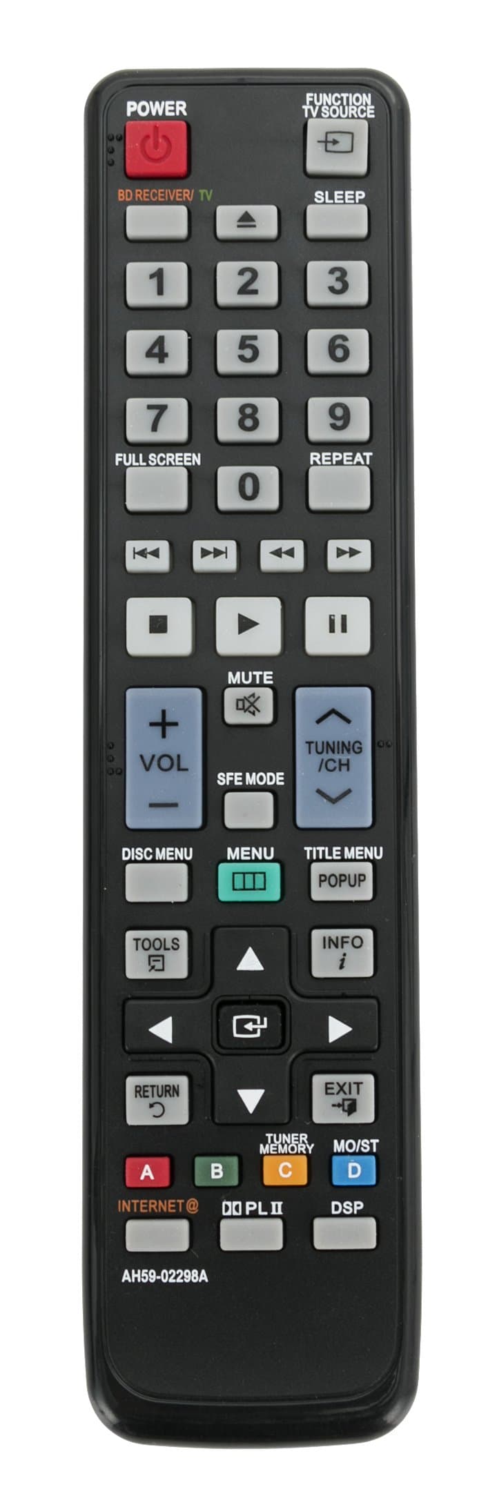 AH59-02298A Replacement Remote Control Work for Samsung BD Home Theater System Blu-ray HTC5500 HTC5550 HTC6500 HTC6730W HTC6900W HTC6950W HTC7530W HTC7550W