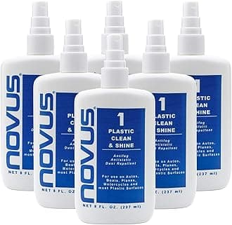 6 Pack : NOVUS PC-10 Plastic Clean & Shine - 8 oz. - 6 Pack