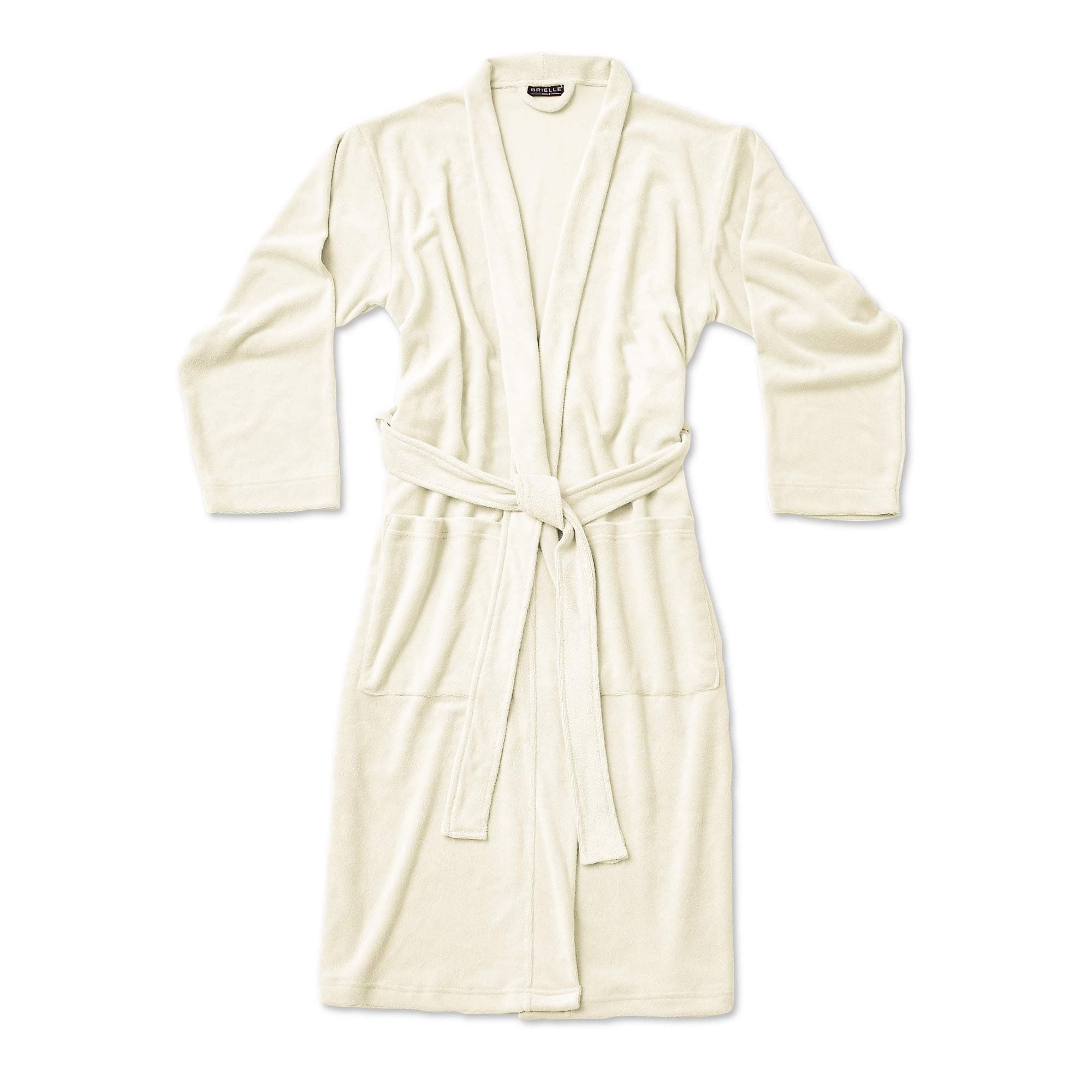 Brielle Home Terry Jersey Knit Bathrobe, Medium