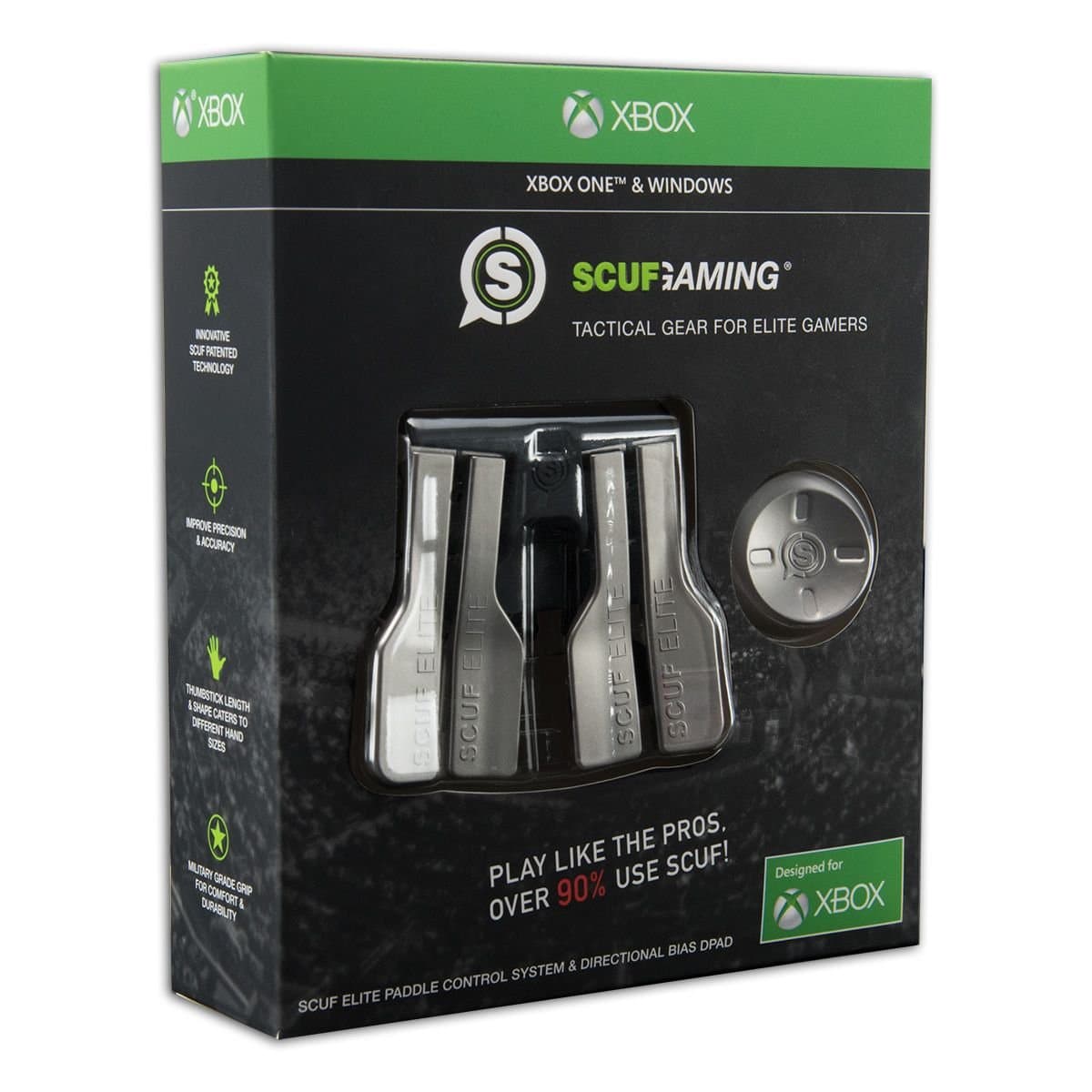 SCUF ELITE Paddle Control System & Directional Bias D-Pad - Xbox One Elite Wireless Controller