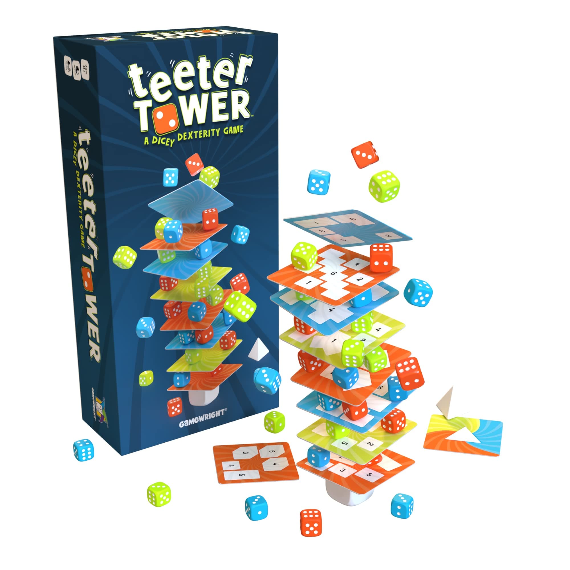 Gamewright Teeter Tower -A Dicey Dexterity Game