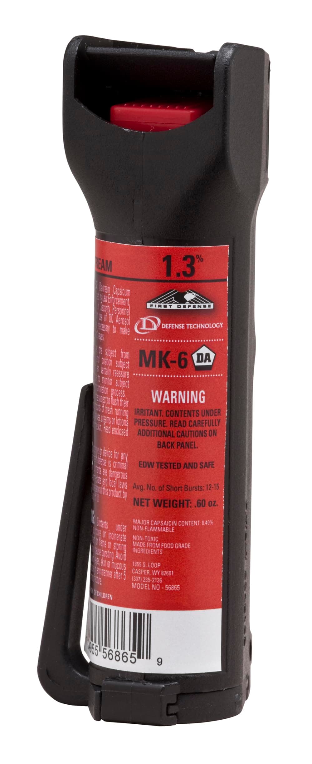 First Defense OC Cone MK-6 1.3% Solution Red Band Pepper Spray (0.68-Ounce)