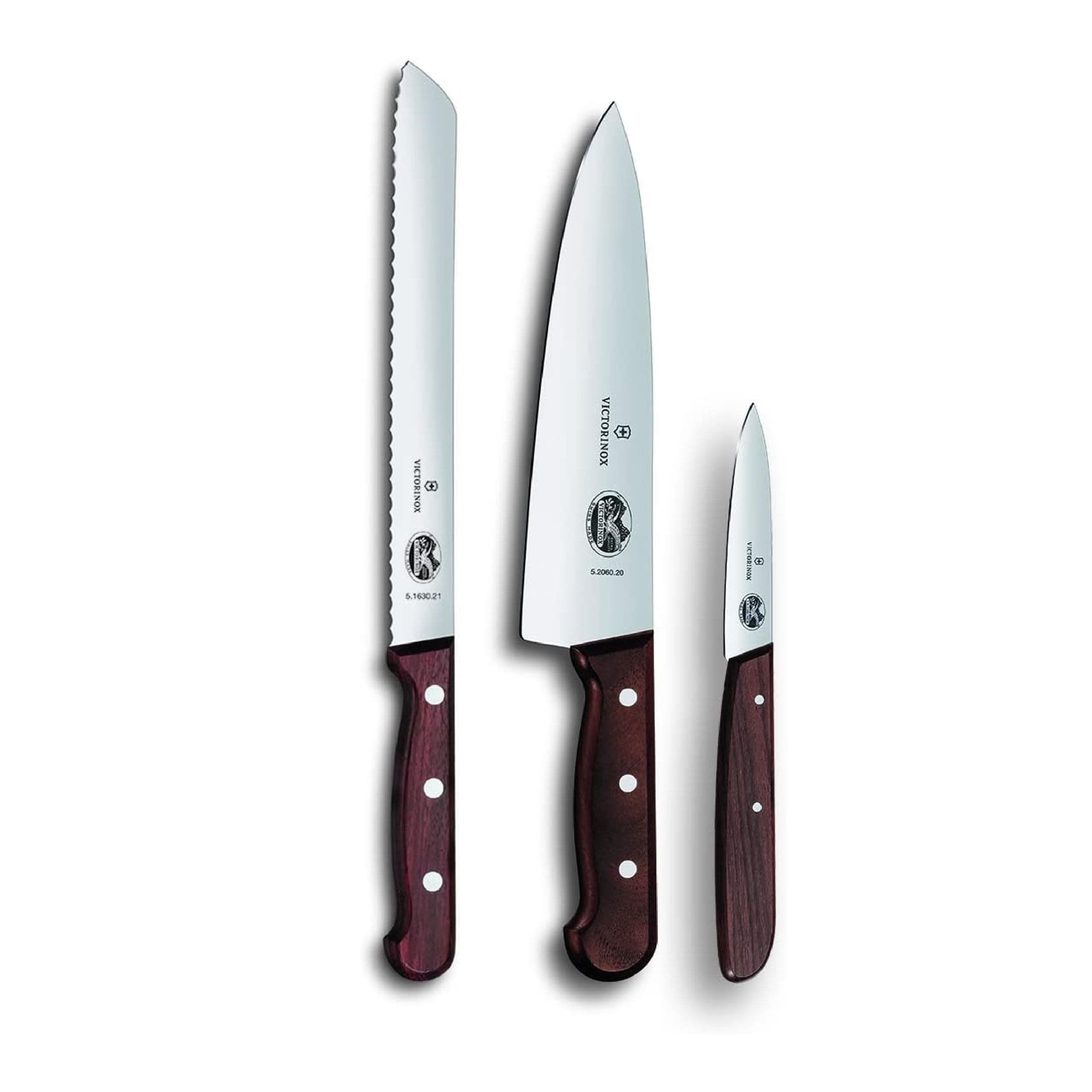Rosewood 3-Piece Flat Knife Set