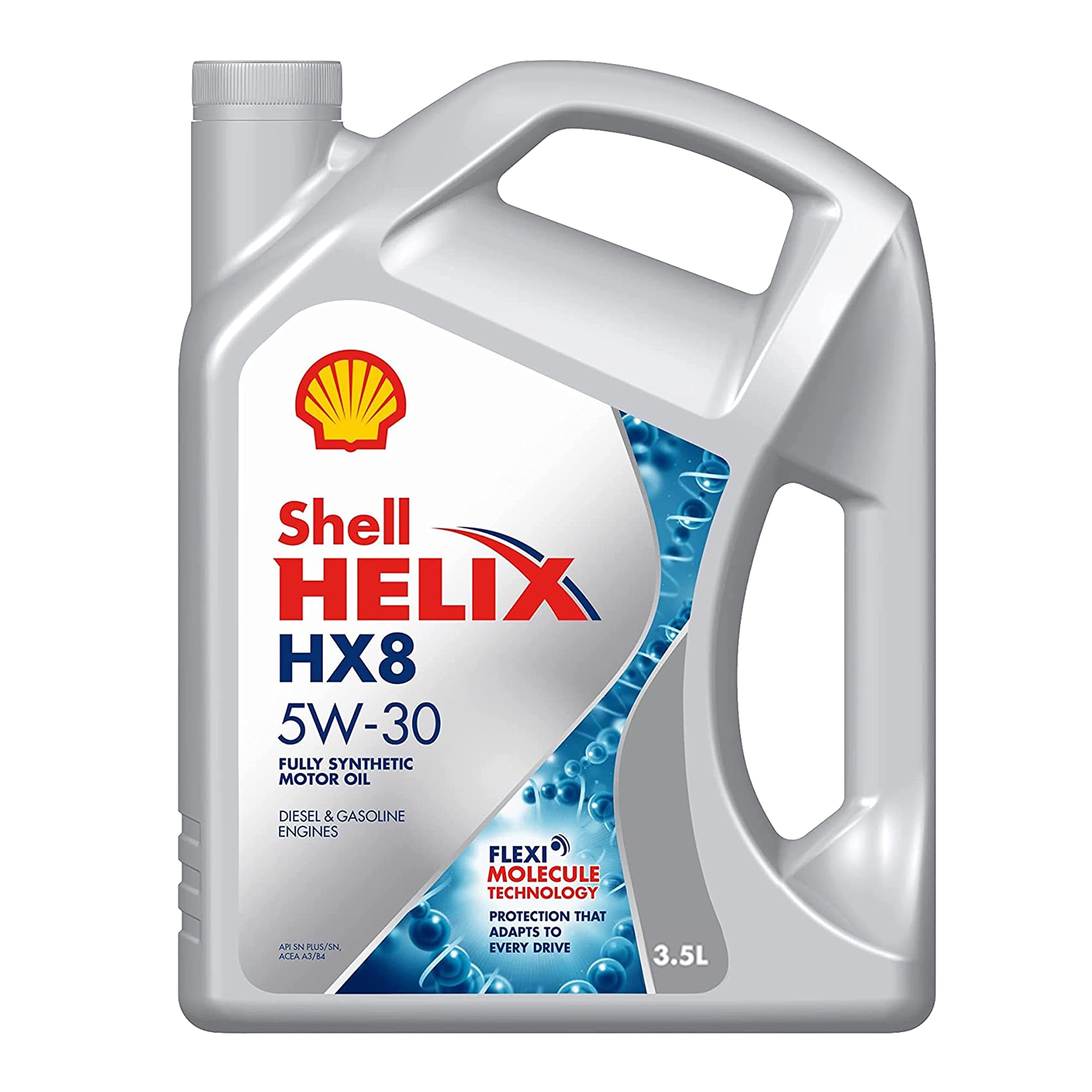 Helix HX8 5W-30 API SN Plus Fully Synthetic Engine Oil for Petrol, Diesel & CNG Cars (3.5 L), medium