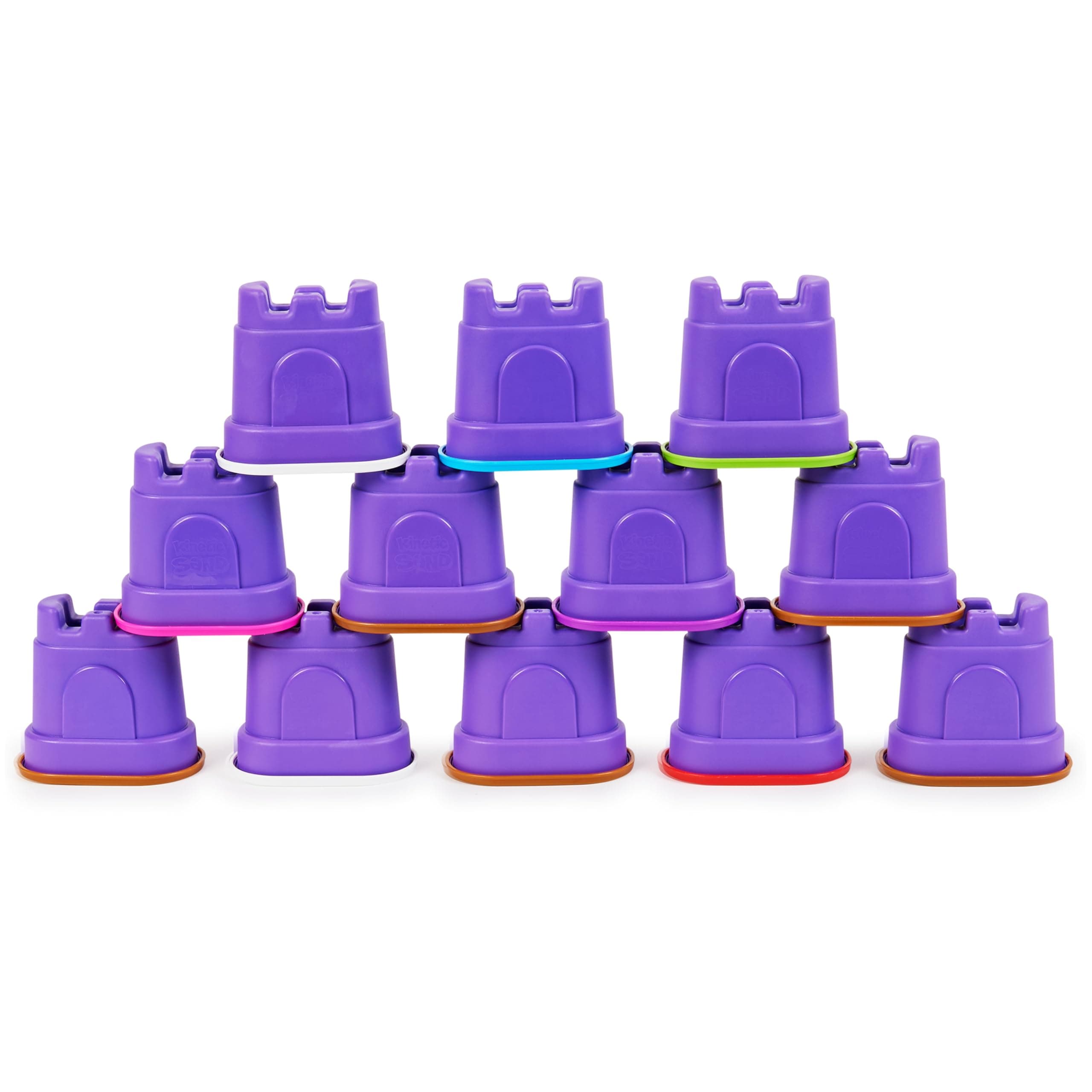 12-Pack Castle Containers (Amazon Exclusive), Multi-Color Play Sand for Party Favors, Goodie Bags, Sensory Toys for Kids Ages 3 and up