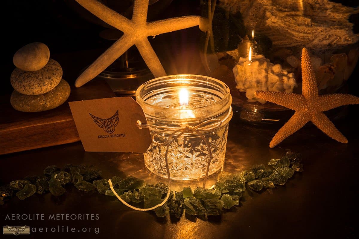 Moldavite Citrus Candle