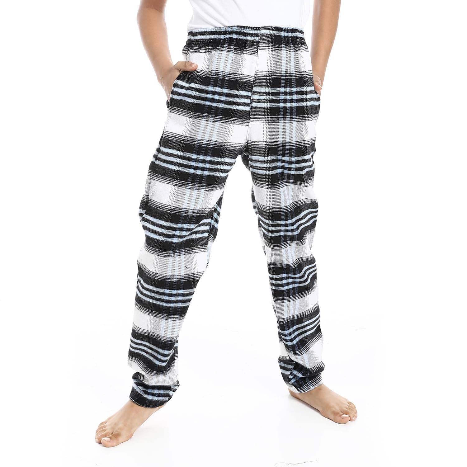 Boys Regular fit Checkered Trousers Pants