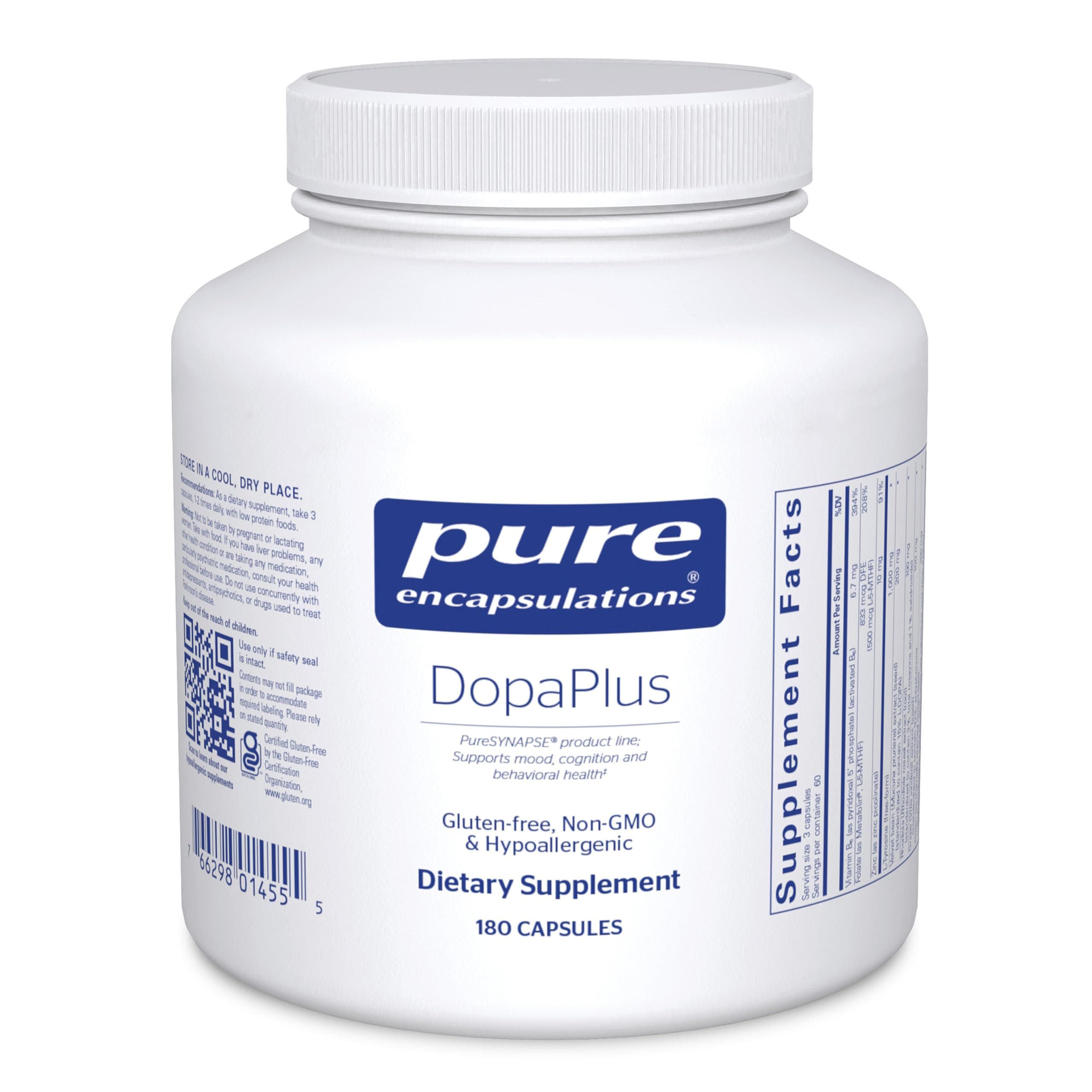 Pure Encapsulations - DopaPlus - Comprehensive Dopamine Support Supplement* - 18