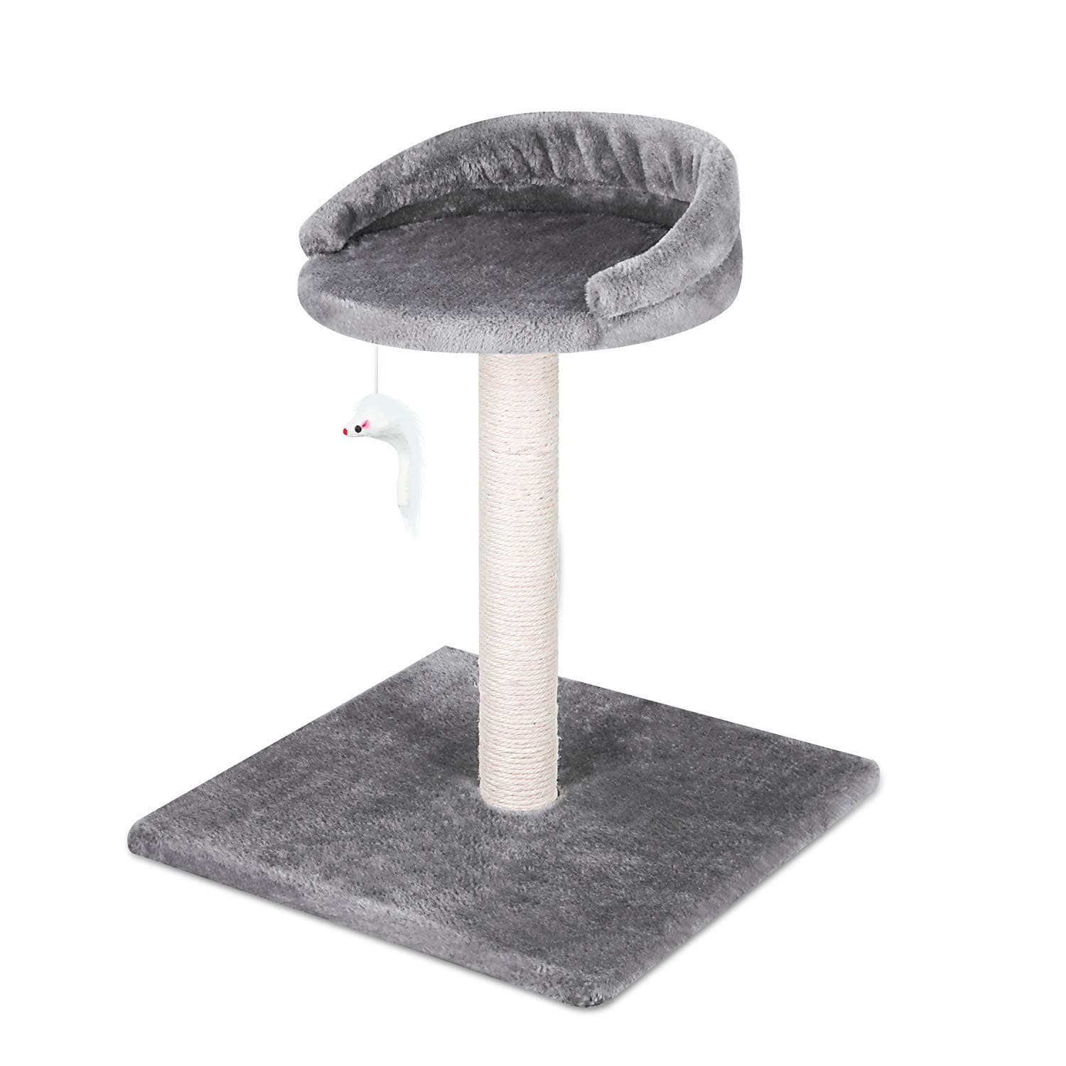 ScratchMe Cat Tree , Multi-Level Cat Tower House Condo with Scratching Posts & Hammock for Medium & Small Cats