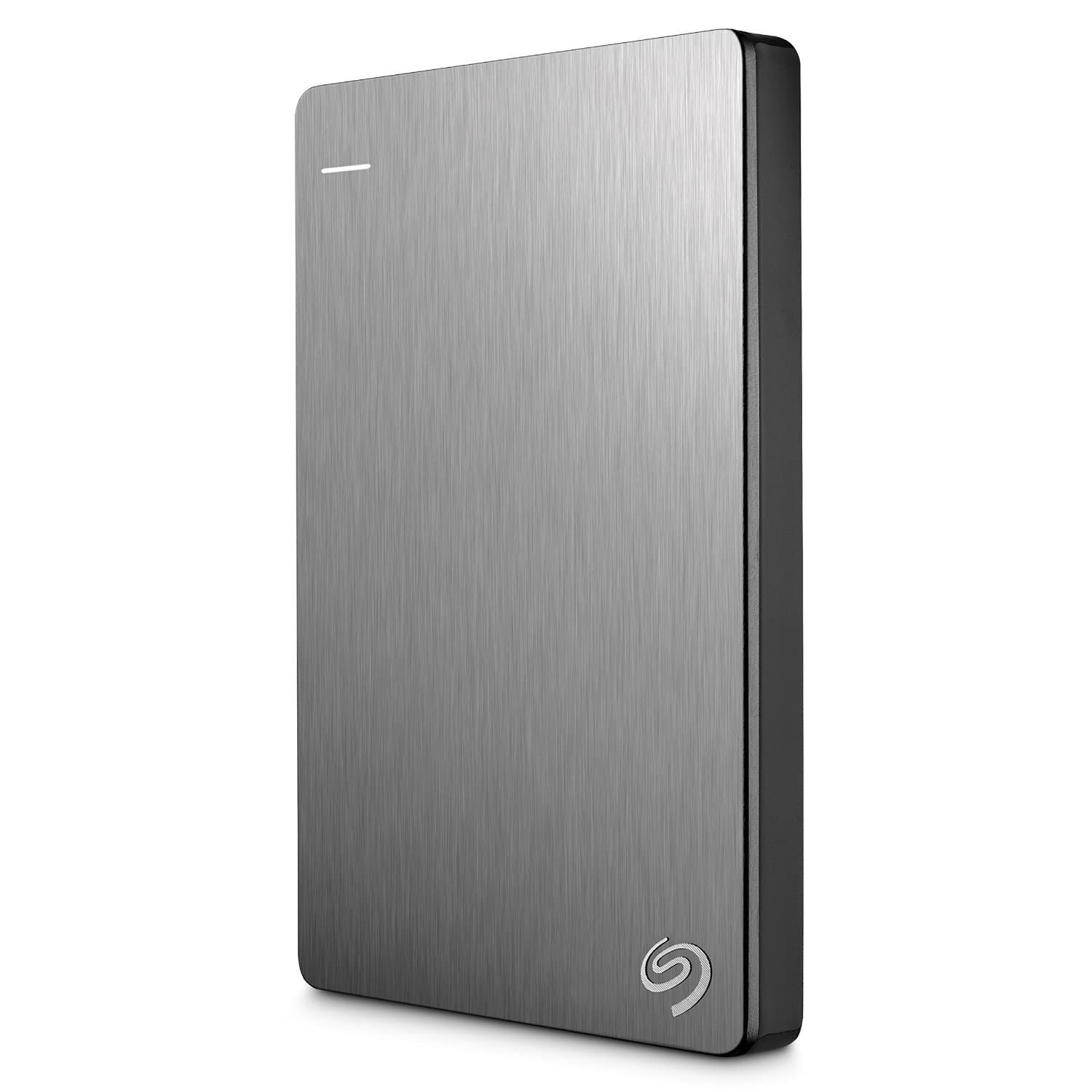 Seagate Backup Plus Slim 2TB External Hard Drive Portable HDD – Silver USB 3.0 for PC Laptop and Mac, 2 Months Adobe CC Photography (STDR2000101)