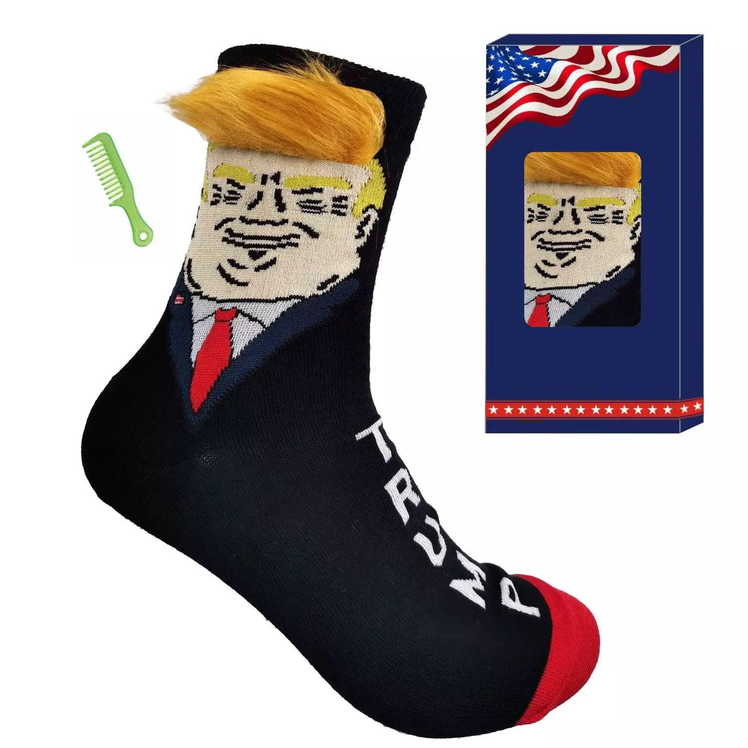 Trump Socks - Unisex Funny Gift Socks Novelty President 2024 Socks MAGA socks Gift Set