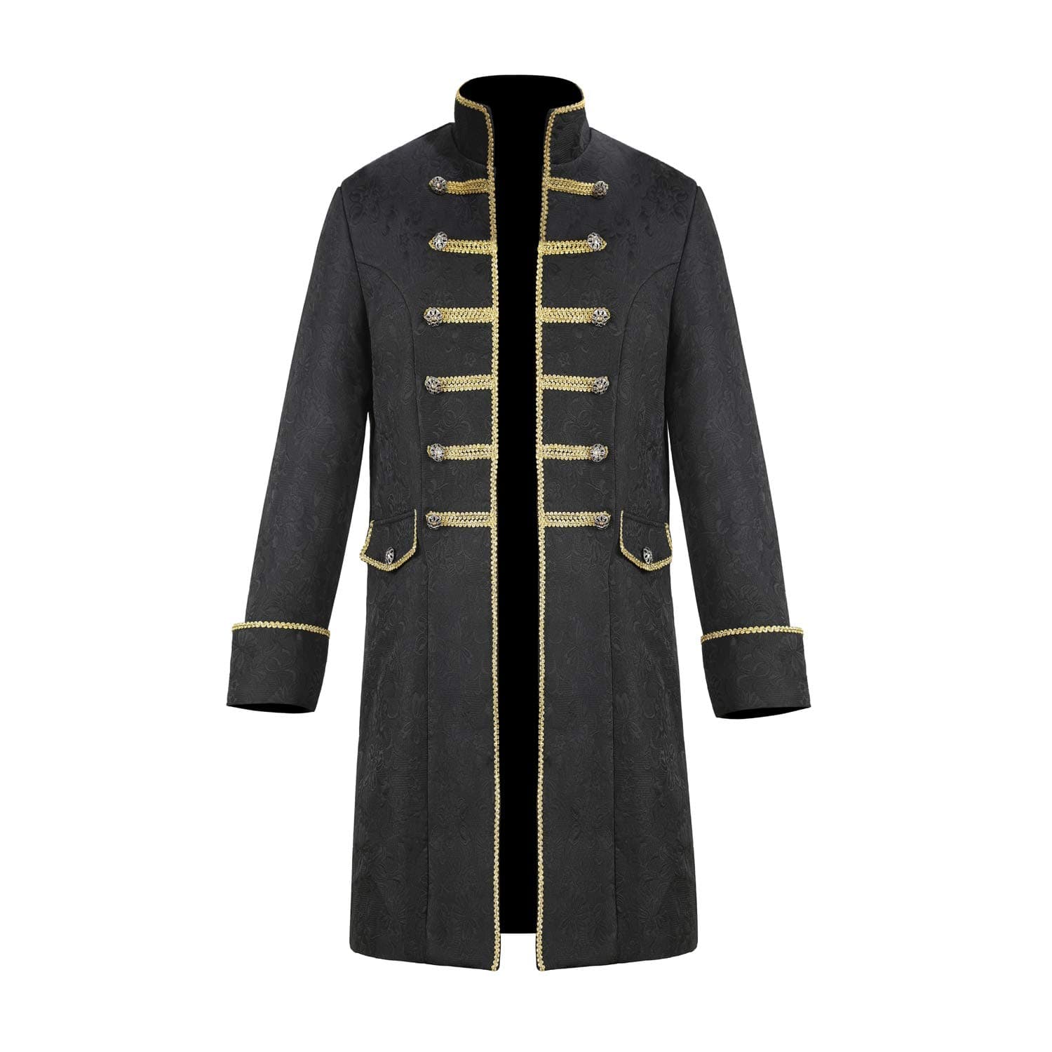 FlancoMen's Steampunk Vintage Medieval Tailcoat
