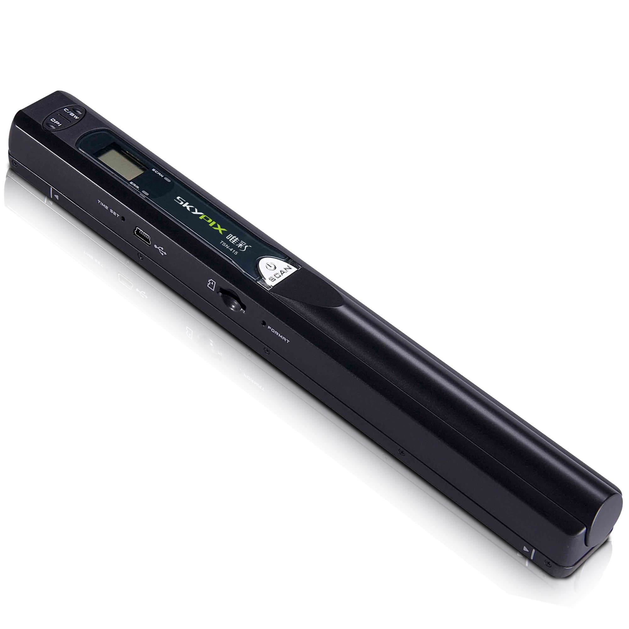 900DPI mini USB Cordless Scanner - Original SKYPIX Text Document Image Pictures Scanner/Reader - Black