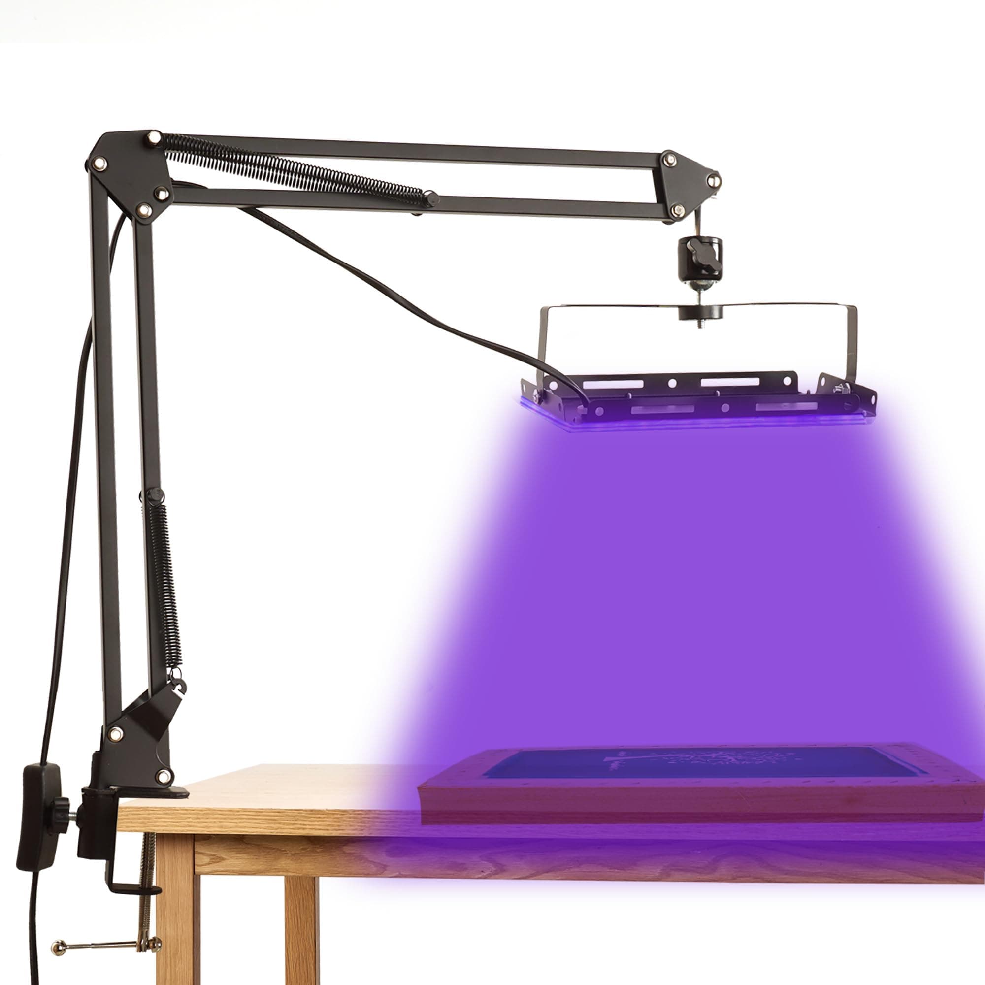 Exposure Unit for Screen Printing, 25W LED UV Screen Printing Exposure Light and Adjustable Light Stand for Cyanotype Kit and Emulsion Screen Printing