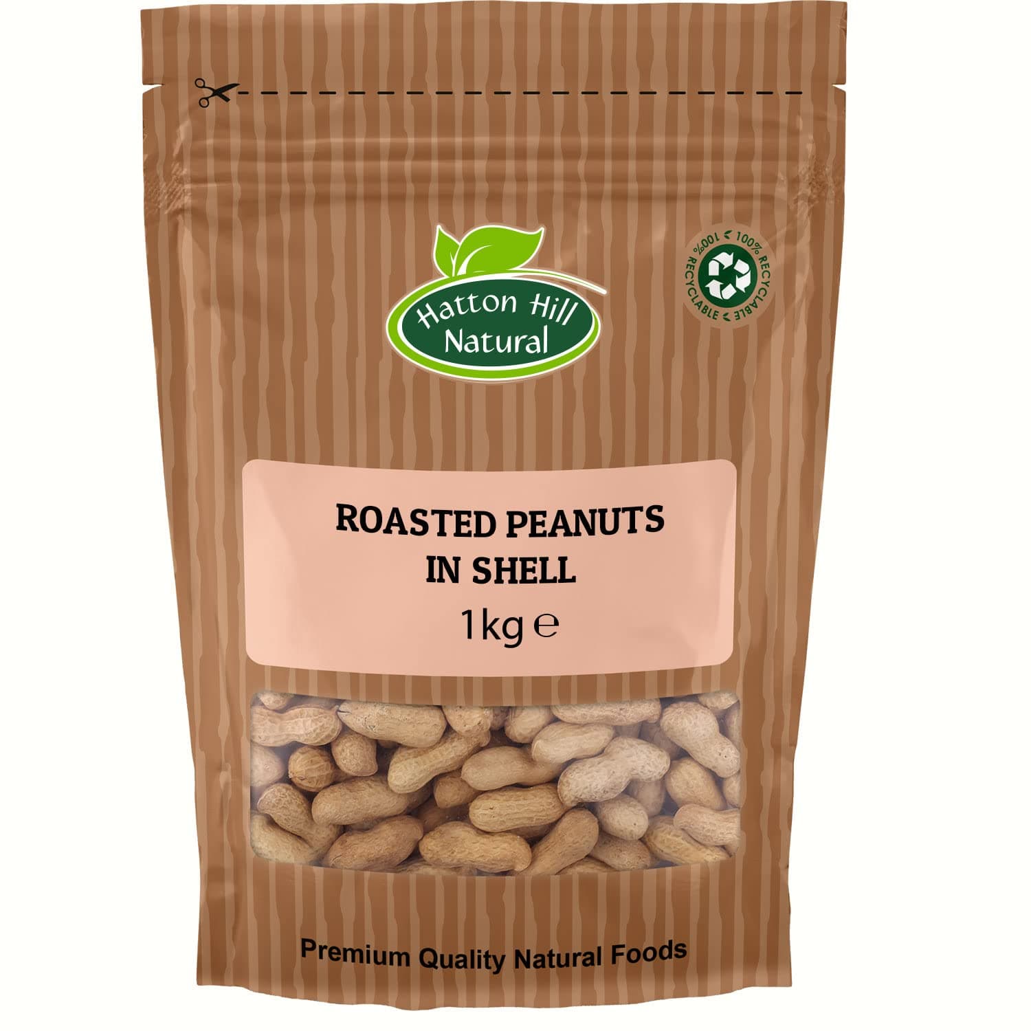 Roasted Peanuts in Shells 1kg (Monkey Nuts) by Hatton Hill - Free UK Delivery