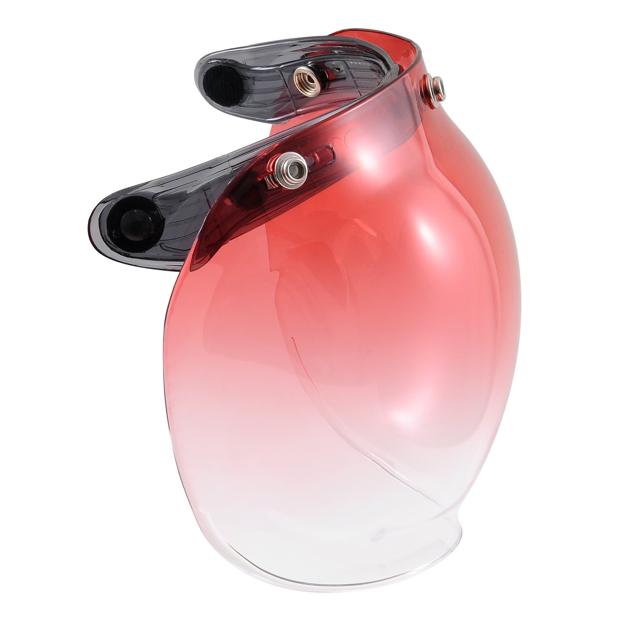 Foldable bubble visor with gradient, full visor for helmet with flip-up base/holder by Amathings.