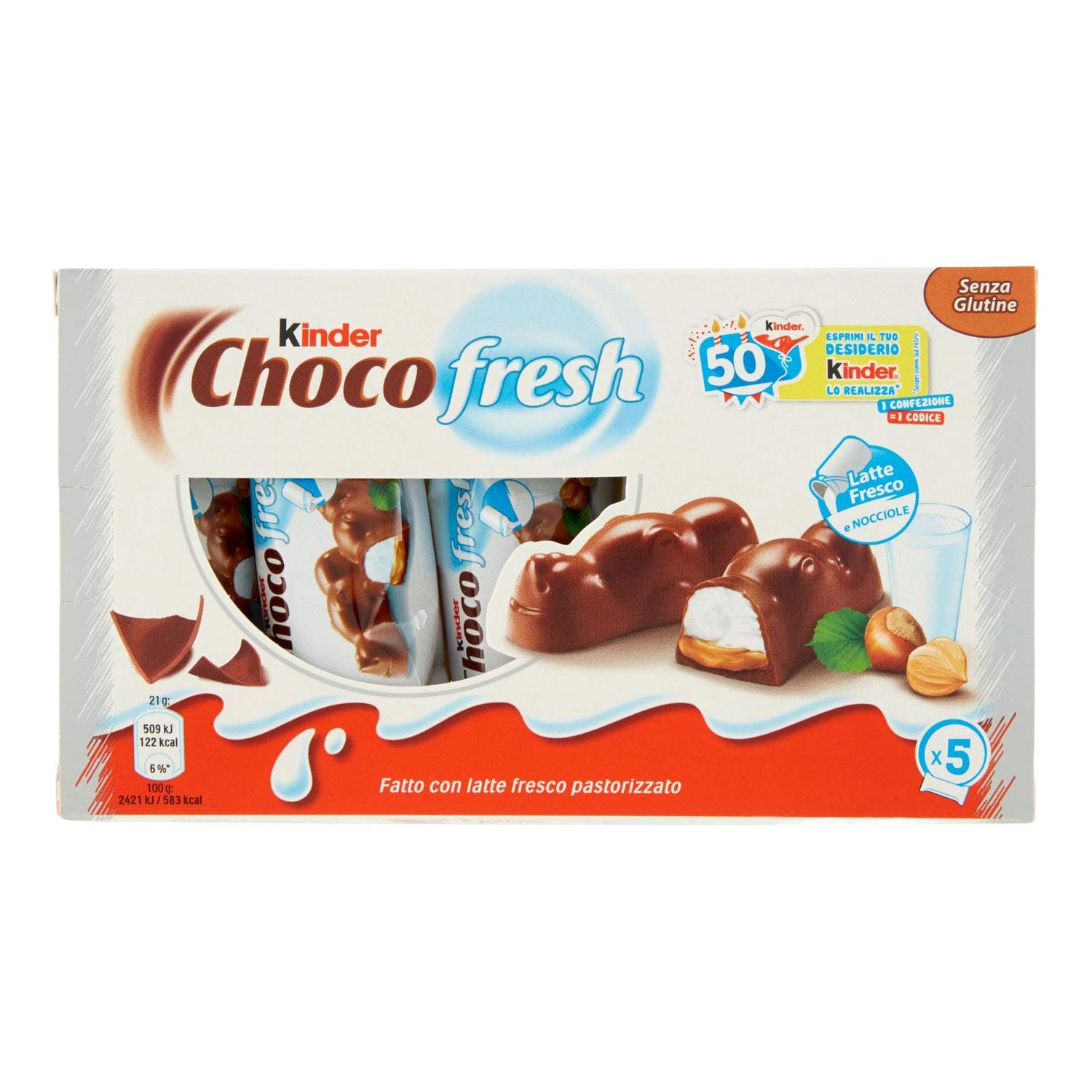 Kinder Choco Fresh 102.5g - 5 Bars