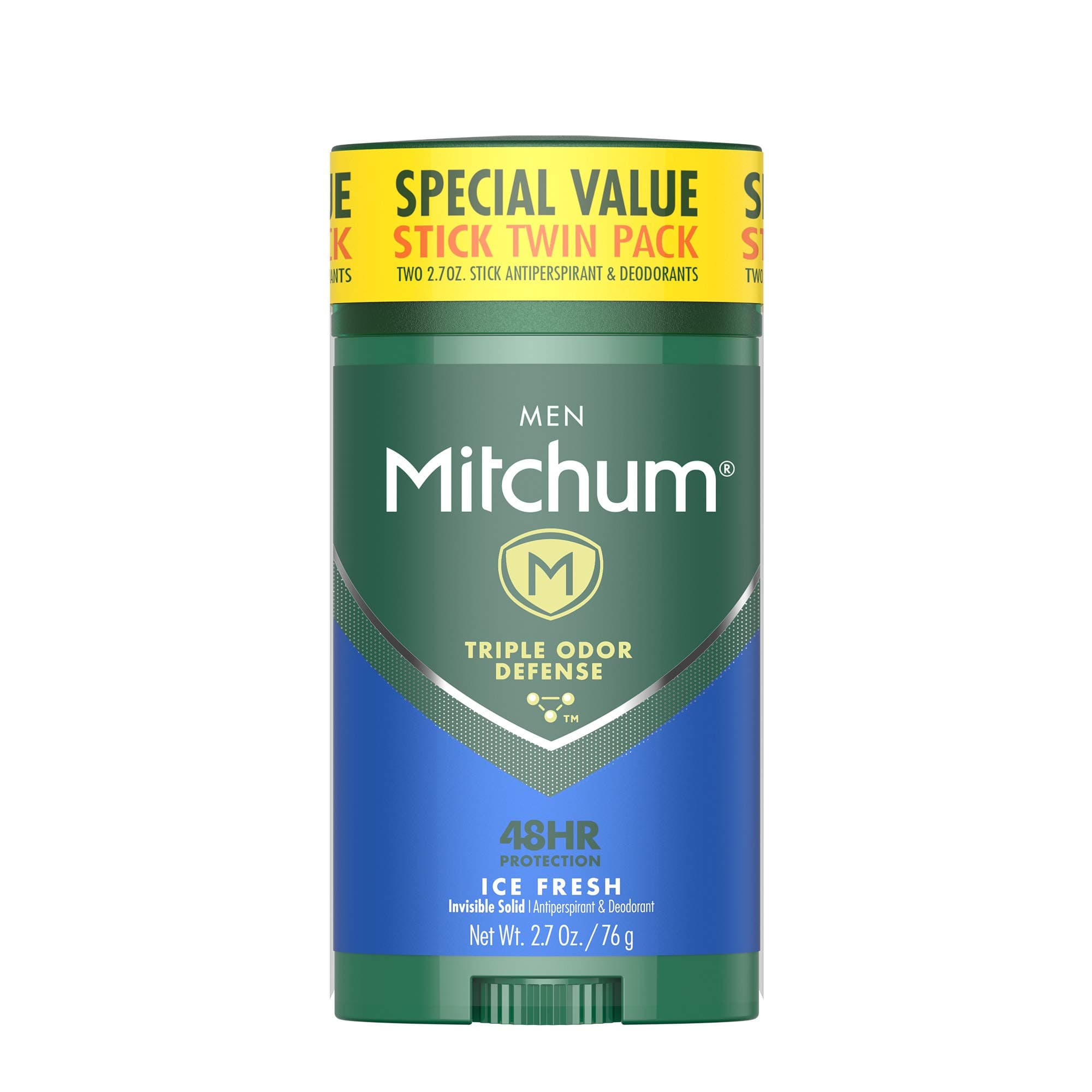 Mitchum Men Invisible Solid Antiperspirant Deodorant, Ice Fresh